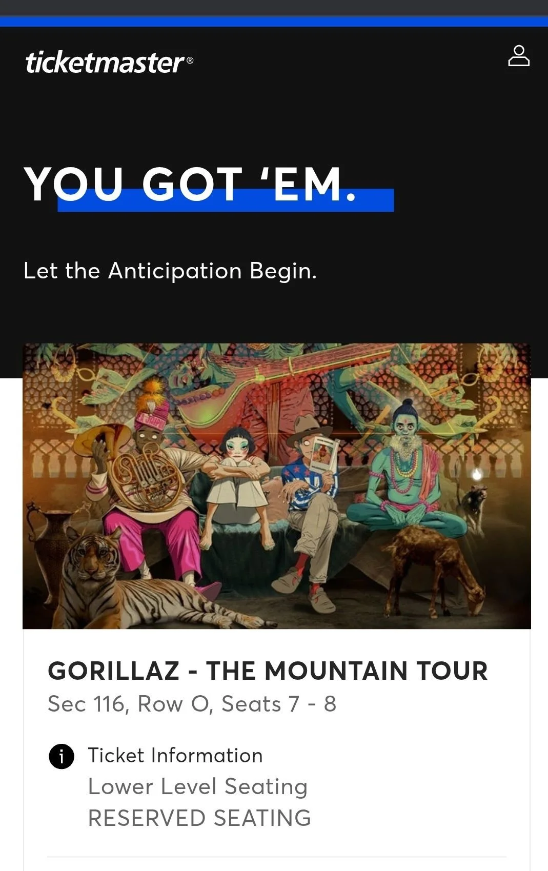 We out here. First NC show for the Gorillaz ever!