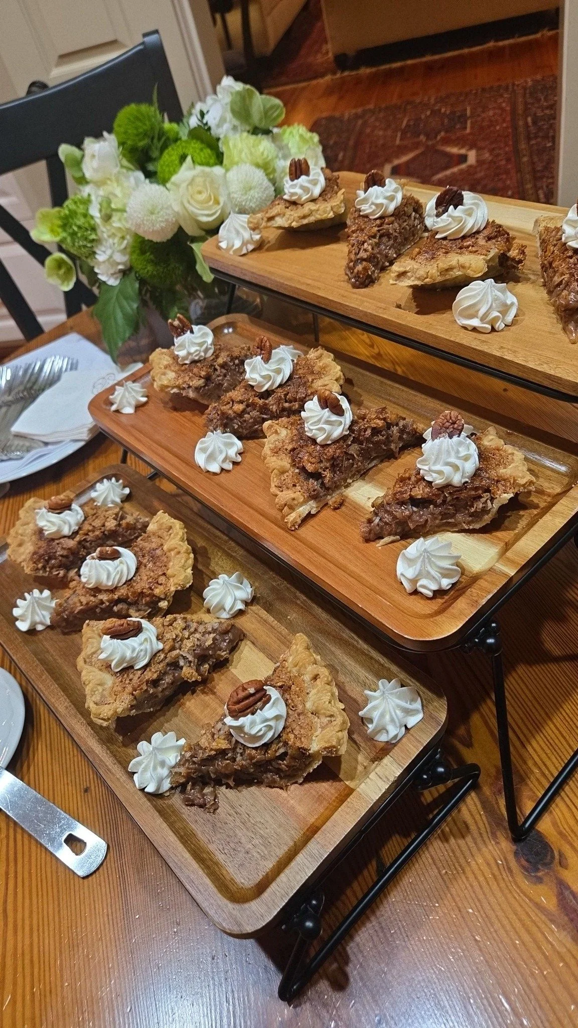 Lil German Chocolate Pecan Pie for dessert!