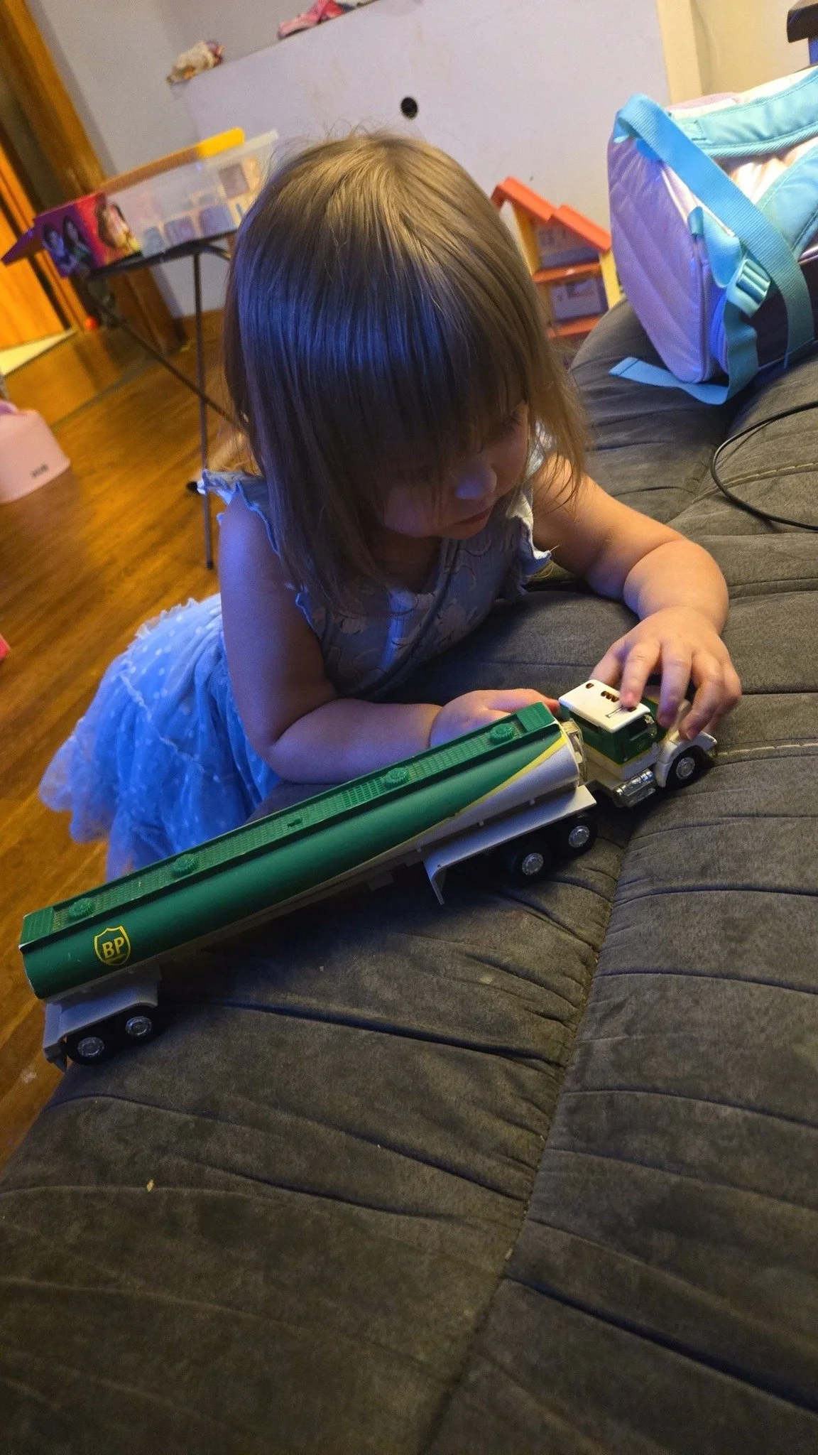 BP truck dad brought home from work for me when I was a kid. Been played with by all 3 of mine 💚