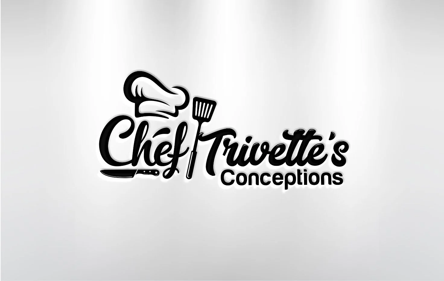 Logo for Chef Trivette's Conceptions featuring a chef's hat and spatula
