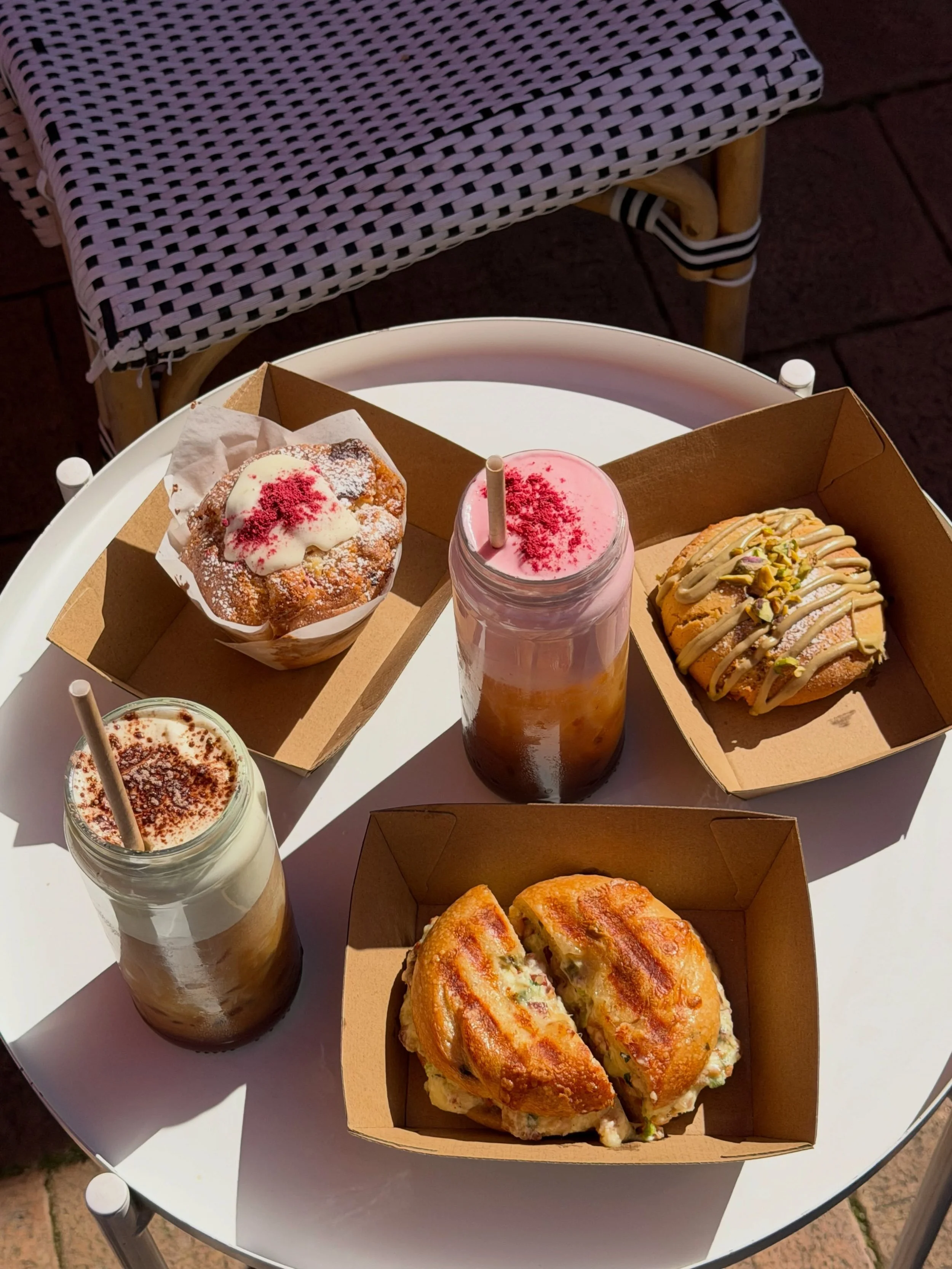 Fresh bagels, yummy iced drinks. Come see us any day 6-1pm #bagel #fyp #iceddrinks #perth