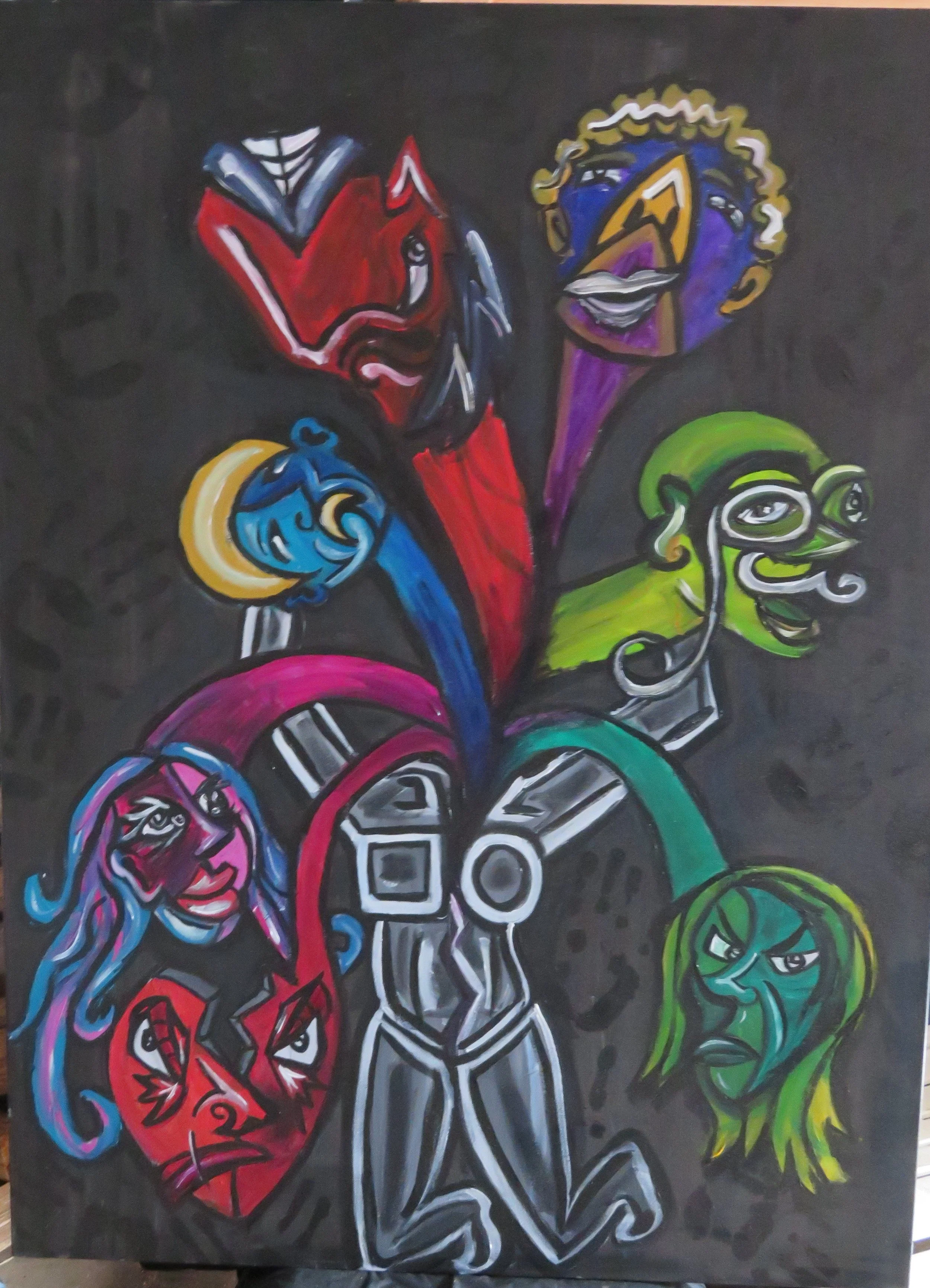 Seven Deadly Sins- Cubism (Paint)