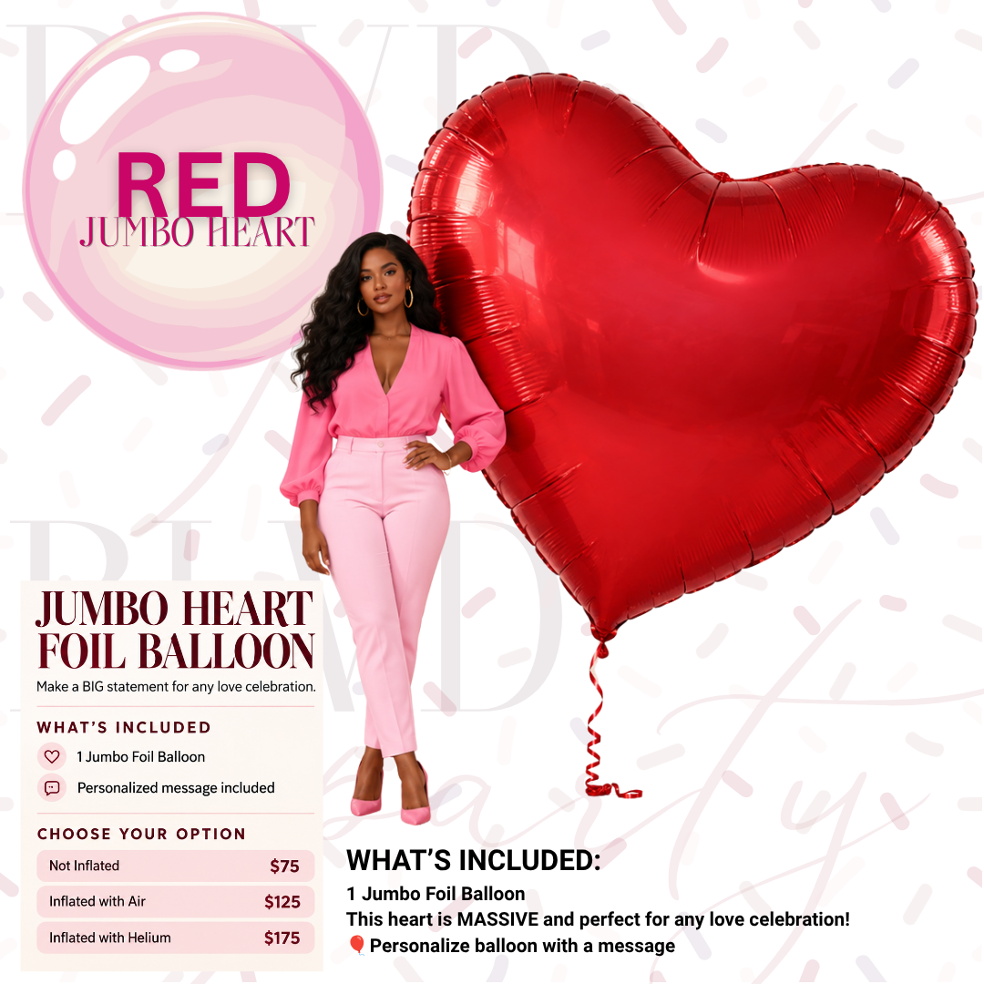 JUMBO HEART: RED