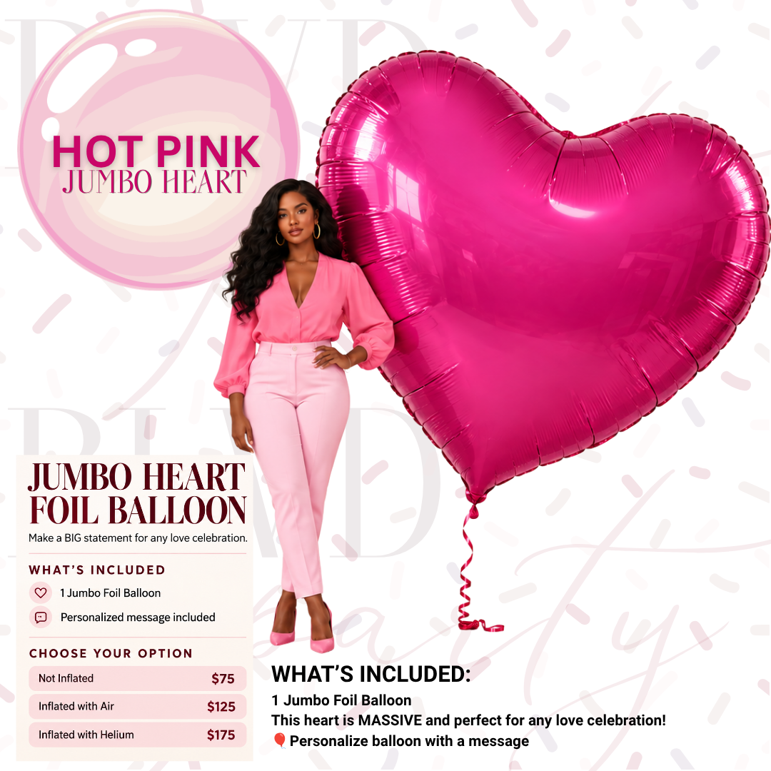 JUMBO HEART: HOT PINK