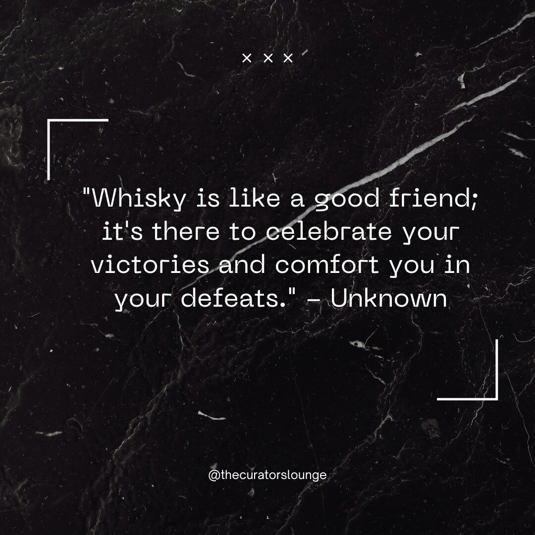 Whisky wisdom 🎩🥃

#WhiskyWisdom #Thecuratorslounge