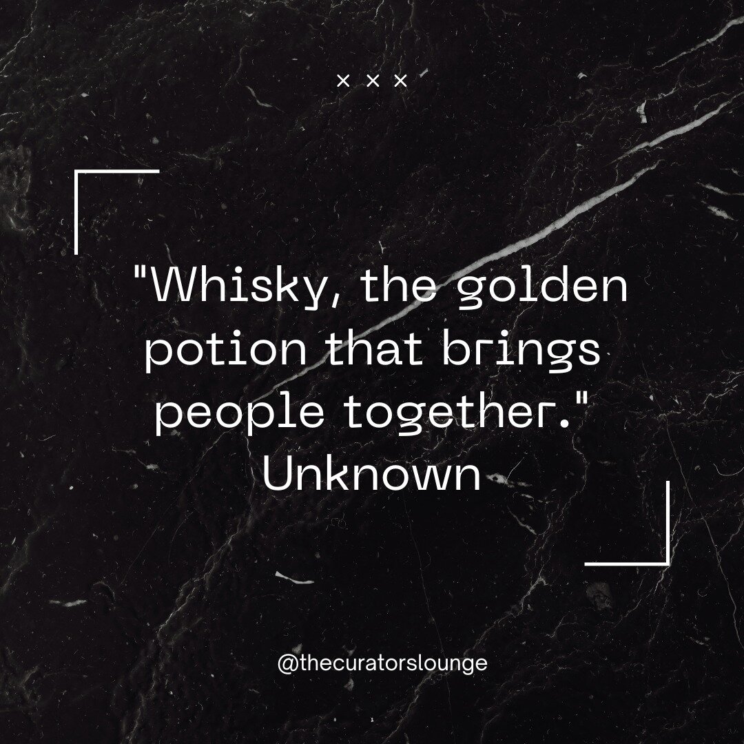 Whisky wisdom of the week 🎩🥃

#WhiskyWisdom #TheCuratorsLounge #WhiskyWisdom