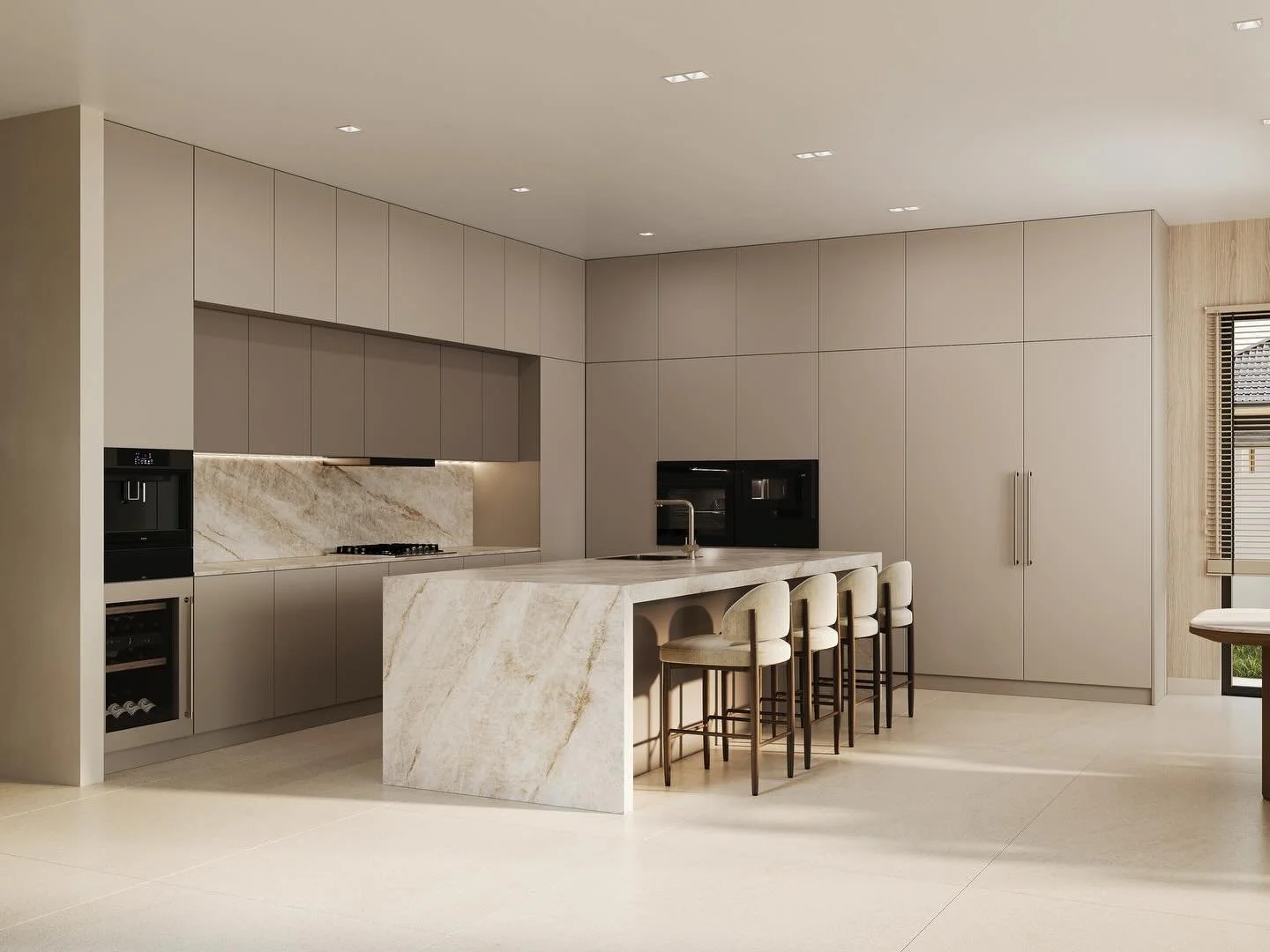 At AREI, the kitchen is never just functional. It&rsquo;s where design becomes personal. In this spec home, we focused on the textures you see and the finishes you touch. 

The softness of the neutrals against the strength of the stone island, the se