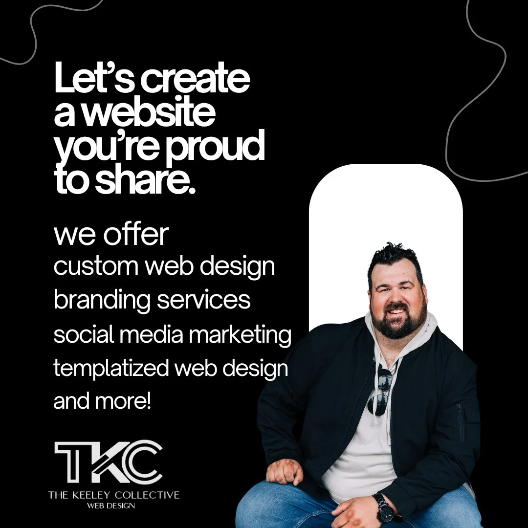 Do you need help with your website? Are you looking to have a website built? We have you covered. Send us a message and lets get started today!

#supportlocal #smallbusiness #thekeeleycollective #webdesign