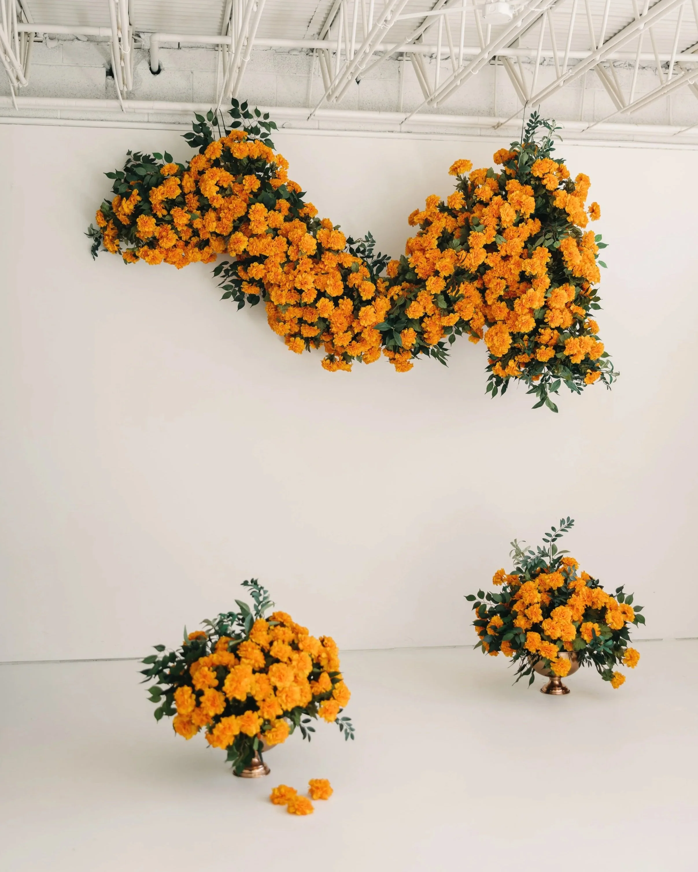 marigold floral set at Northern Colorado Photography Studio in Greeley, Colorado
