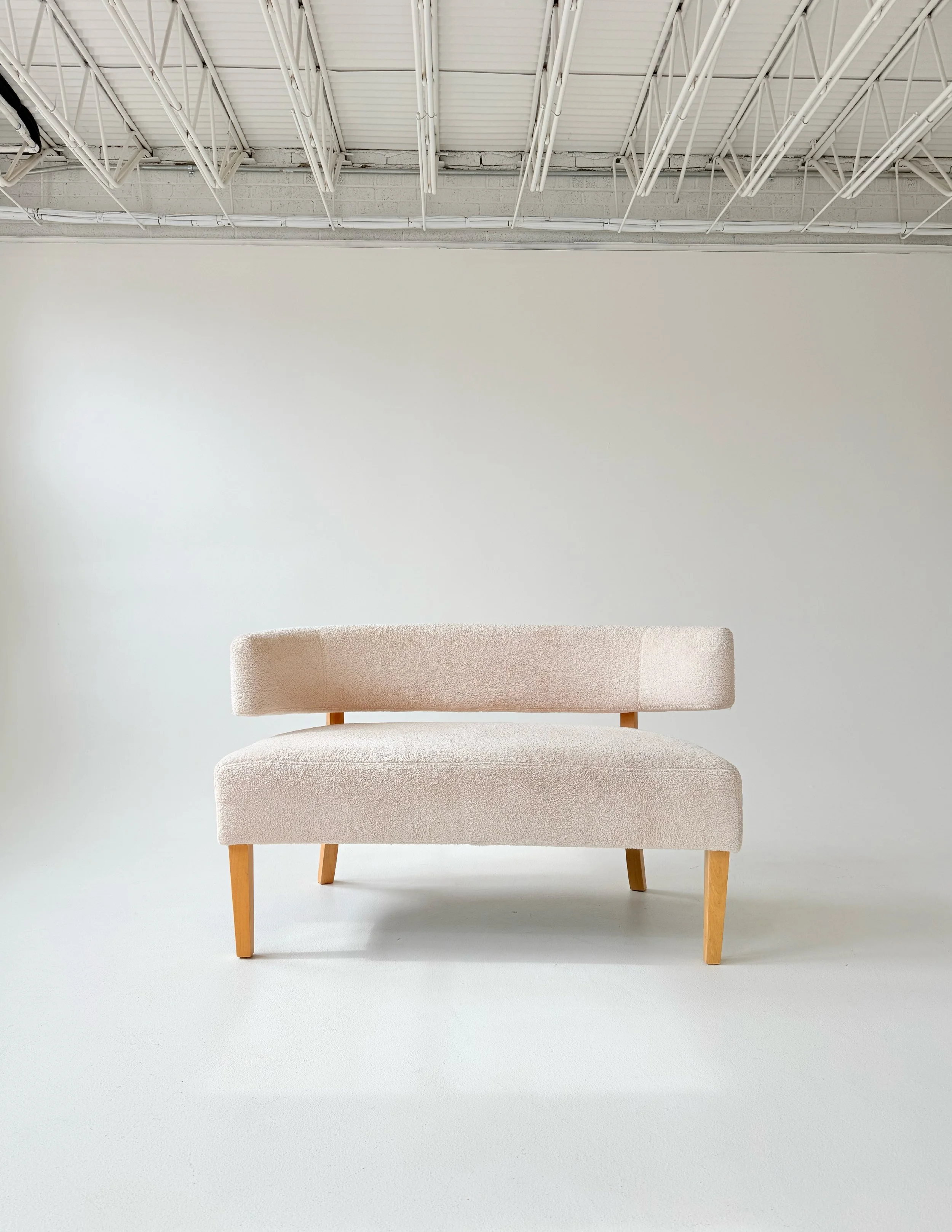 Sherpa settee at Sixteenth St. Studio in Greeley, Colorado