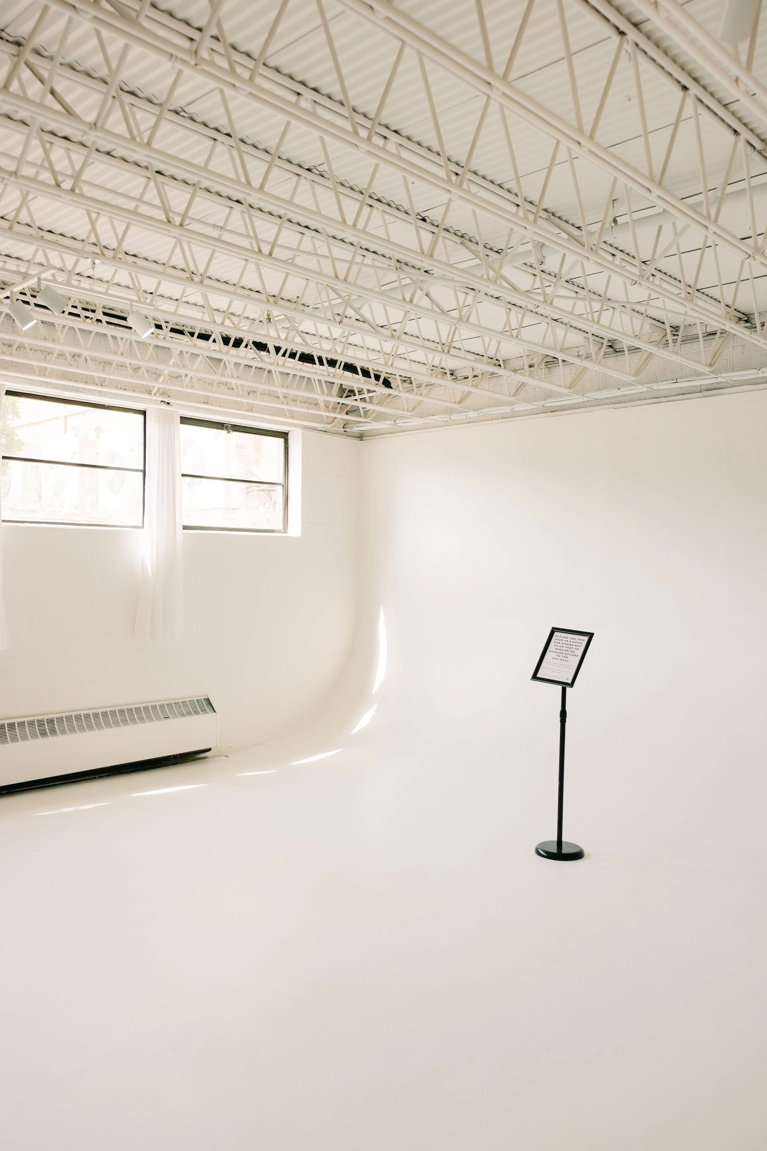 An image of Sixteenth St. Studio's cyclorama wall