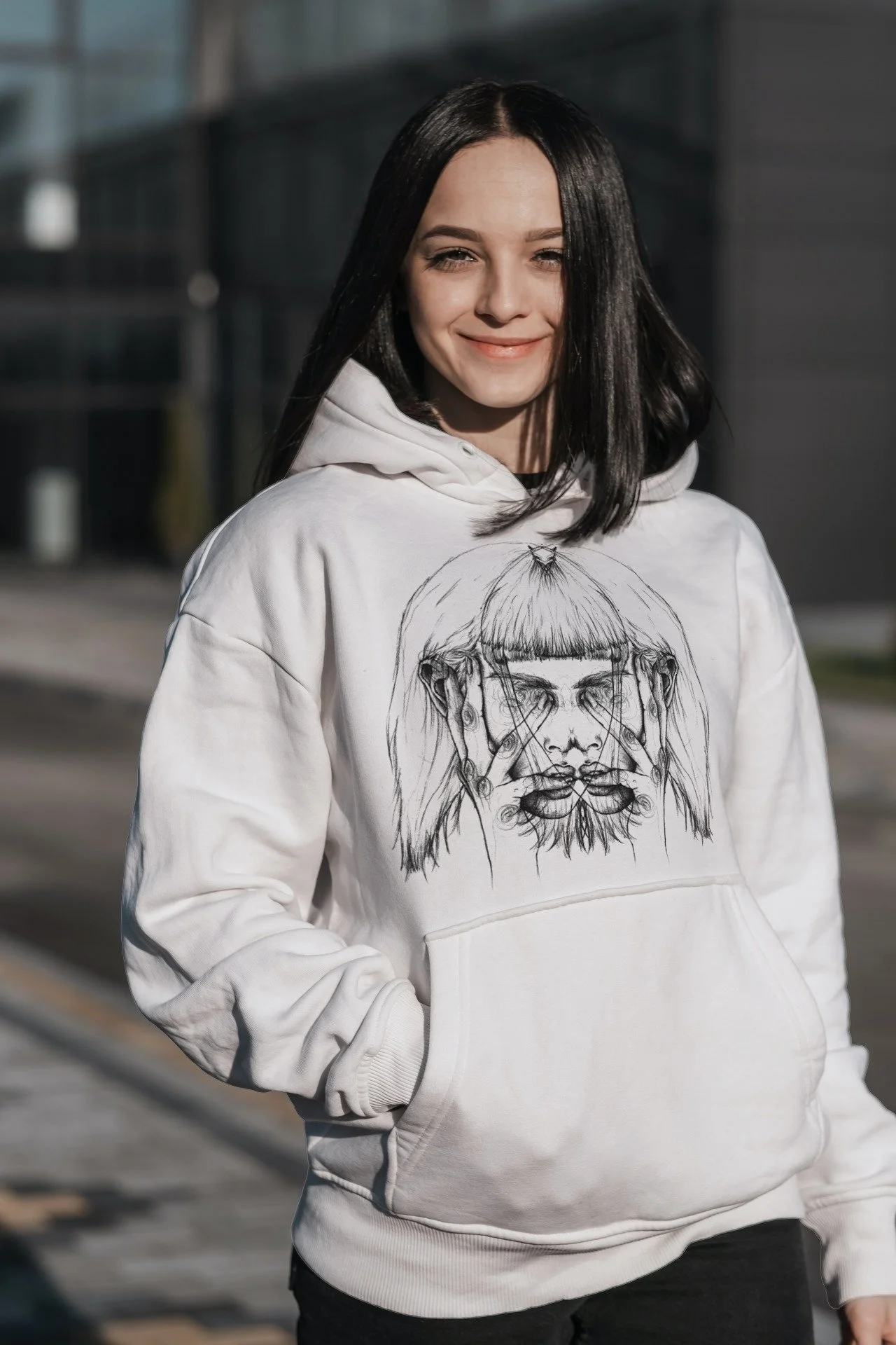 noFaced limited edition streetwear tee front view bold graphic t-shirt exclusive drop shirt expression with purpose hoodie artist collab design custom crewneck graffiti artwork urban