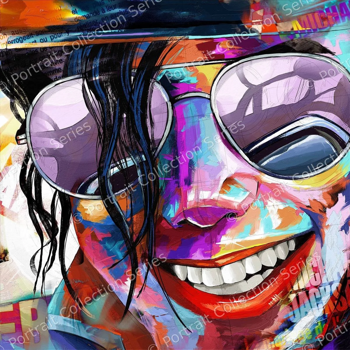 Michael Jackson's Portrait #21 – portrait pop art de Michael Jackson par Samson McNulty