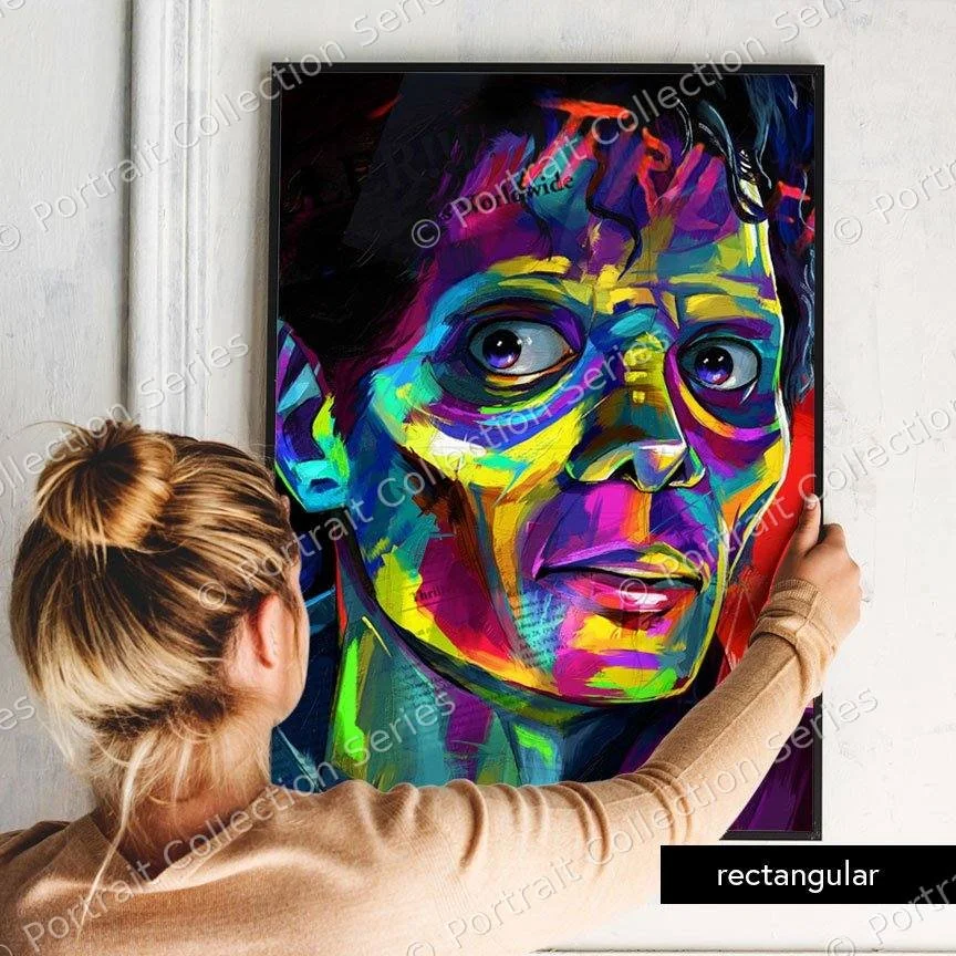 Rectangular format mockup of the Michael Jackson pop art portrait #14 by Samson McNulty