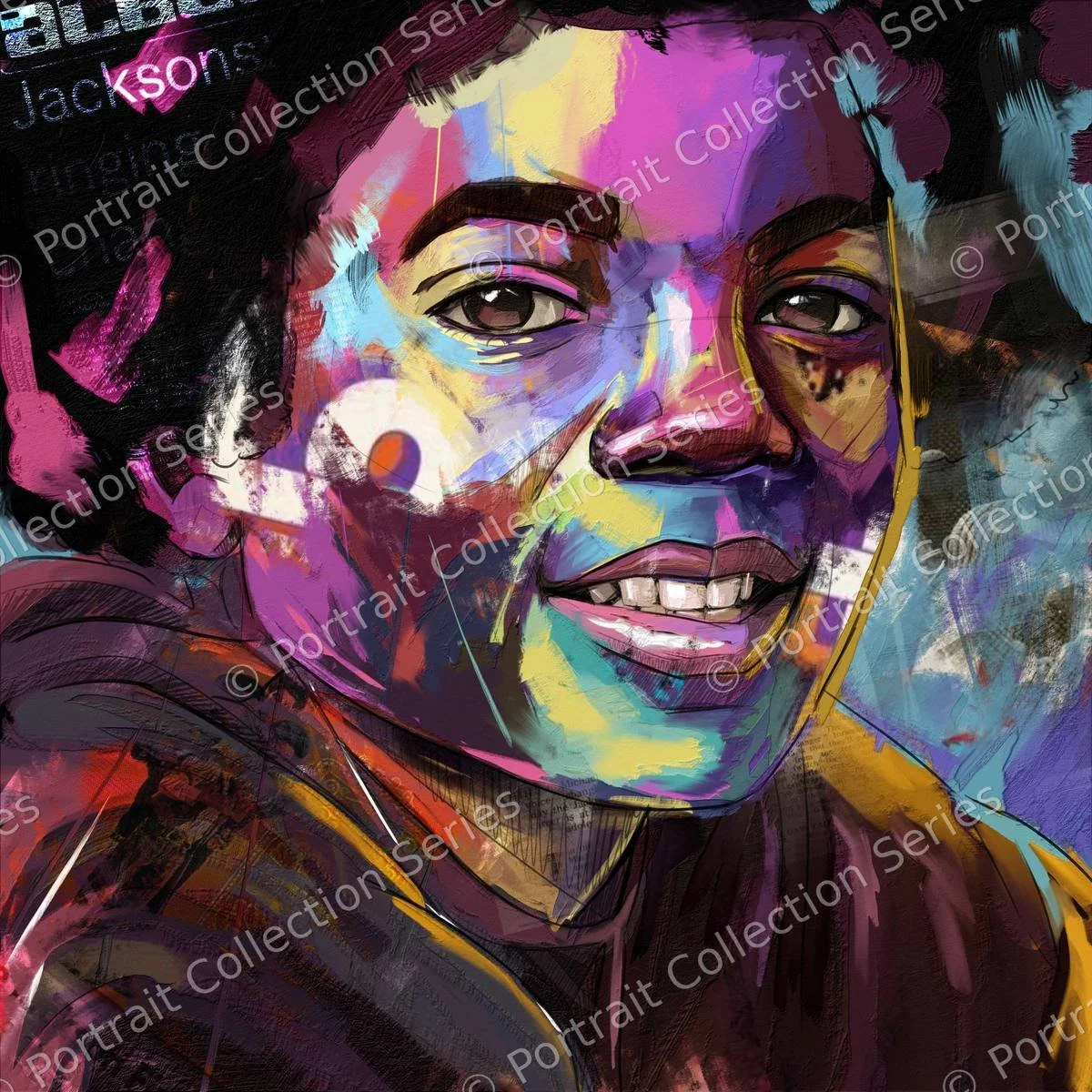 Michael Jackson's Portrait #2 – portrait pop art de Michael Jackson par Samson McNulty