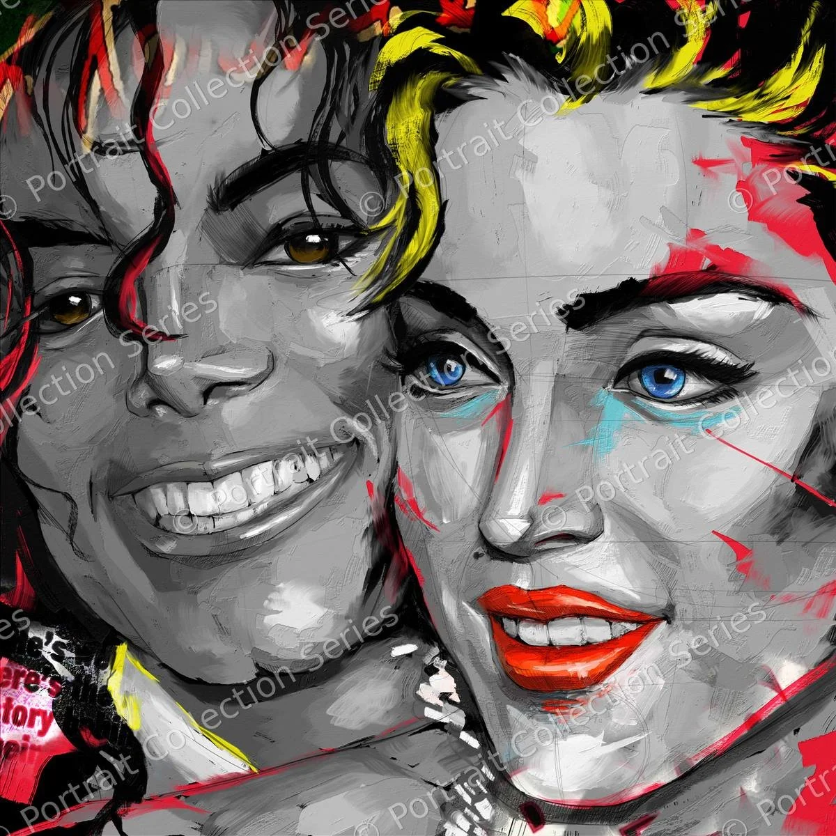 Michael Jackson's Portrait #17 – portrait pop art de Michael Jackson par Samson McNulty