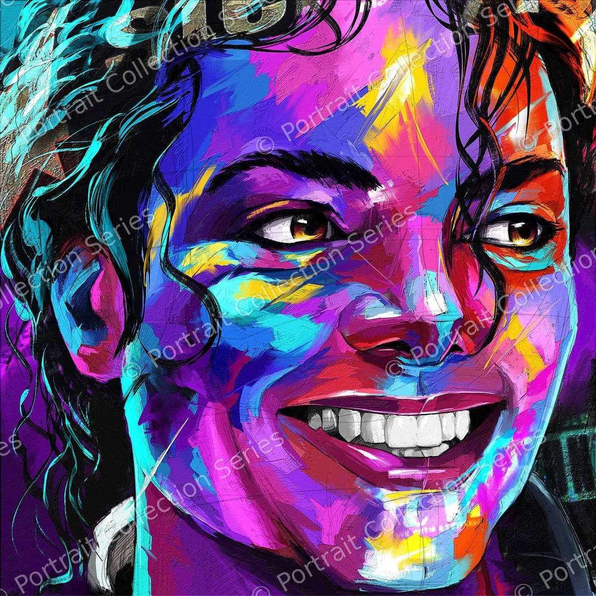 Michael Jackson's Portrait #22 – portrait pop art de Michael Jackson par Samson McNulty