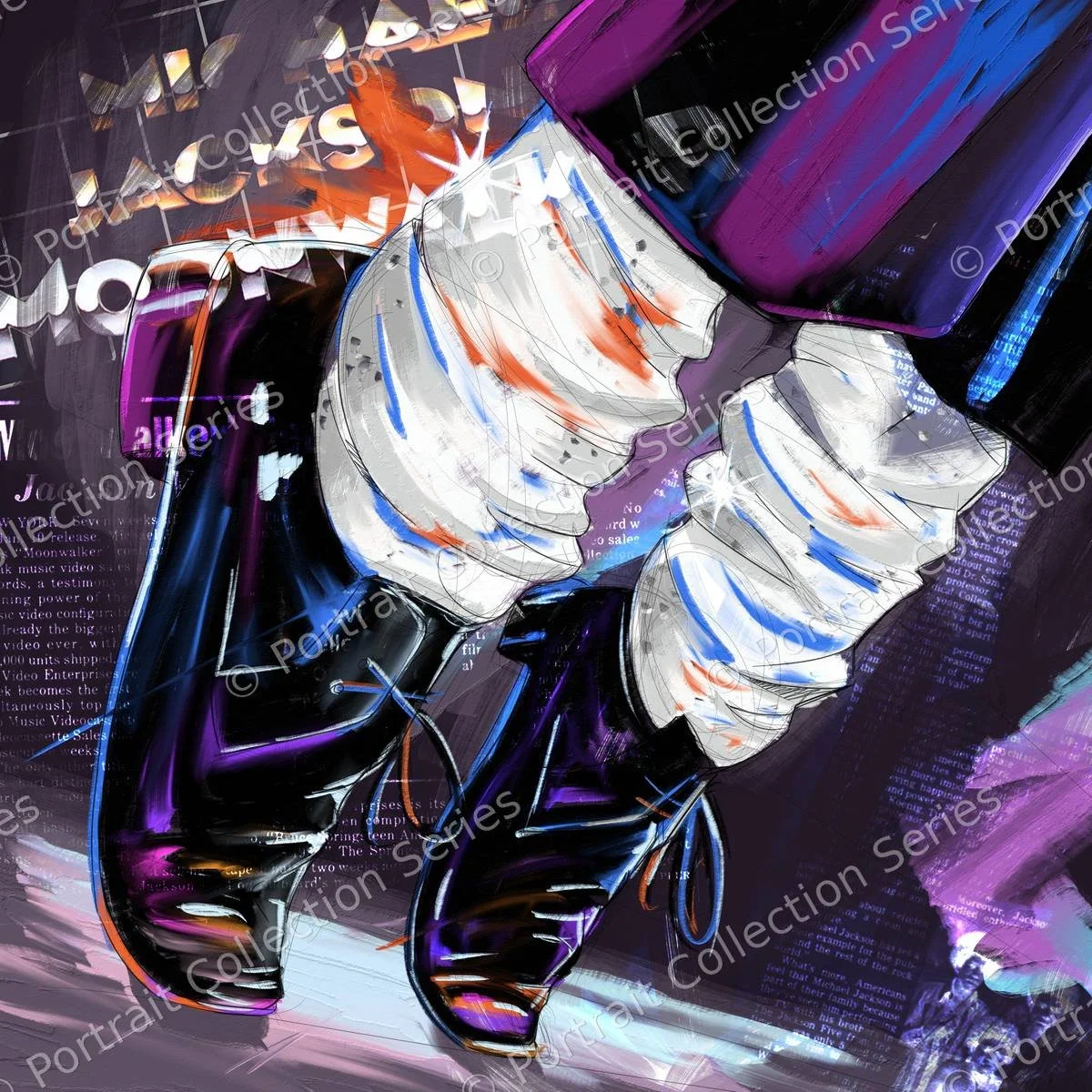 Michael Jackson's Portrait #9 – portrait pop art de Michael Jackson par Samson McNulty