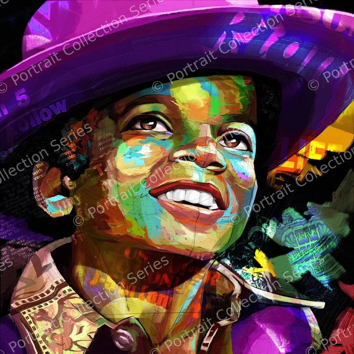 Michael Jackson's Portrait #20 – portrait pop art de Michael Jackson par Samson McNulty