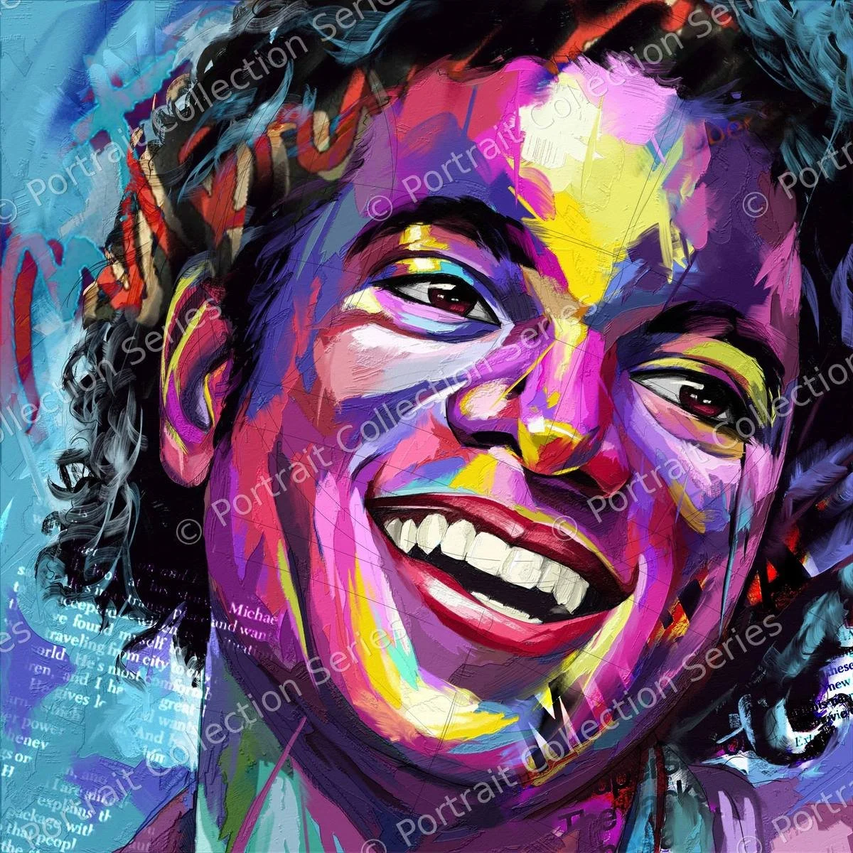 Michael Jackson's Portrait #26 – portrait pop art de Michael Jackson par Samson McNulty