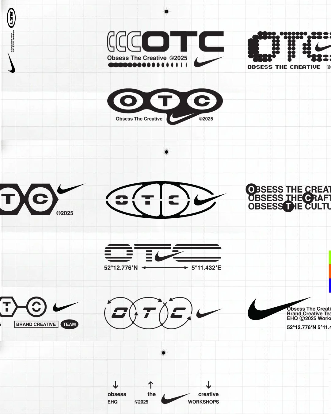 Studies, designs, and prints built for the LSW &times; Nike OTC workshops at EHQ &copy;2025.

Appreciate the BC team for playing with us.
Love y&rsquo;all.
LSW