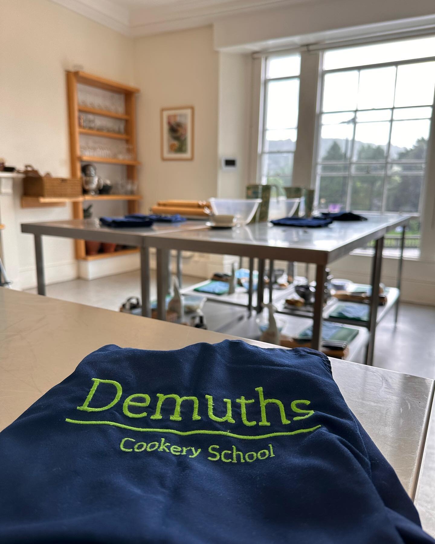 The kitchen&rsquo;s all set for the final Demuths class&hellip; after 22 years of teaching, it&rsquo;s the last time we&rsquo;ll be in the Demuths apron 

It&rsquo;s the end of a long 30-something year era of Demuths being a household name in Bath&he