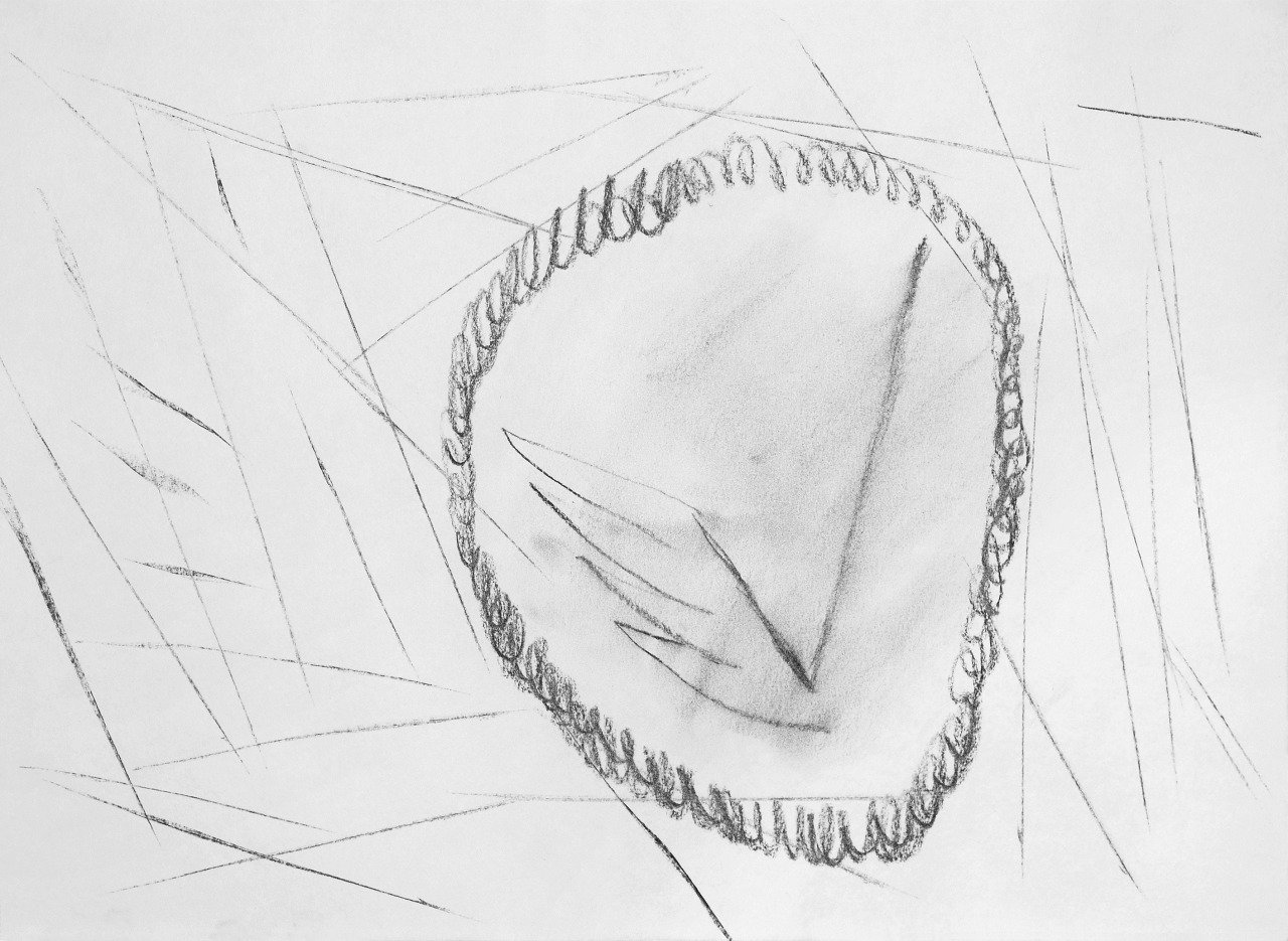 Untitled, charcoal on paper, 29,7 x 42 cm, 2016