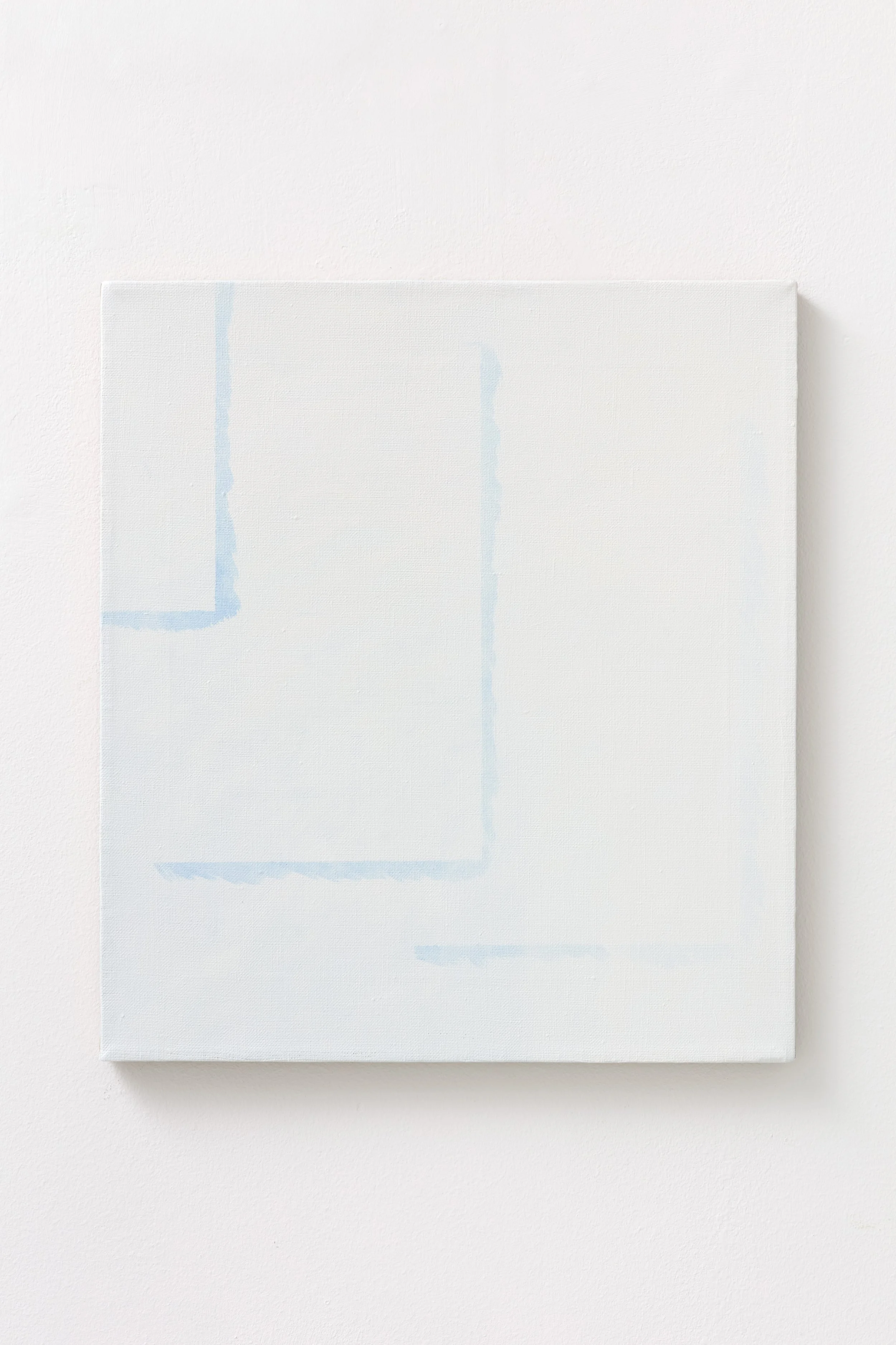 Edges (Image-Absences) / Oil on Canvas, 41 x 38 cm, 2025 / photograph: Dávid Bíró