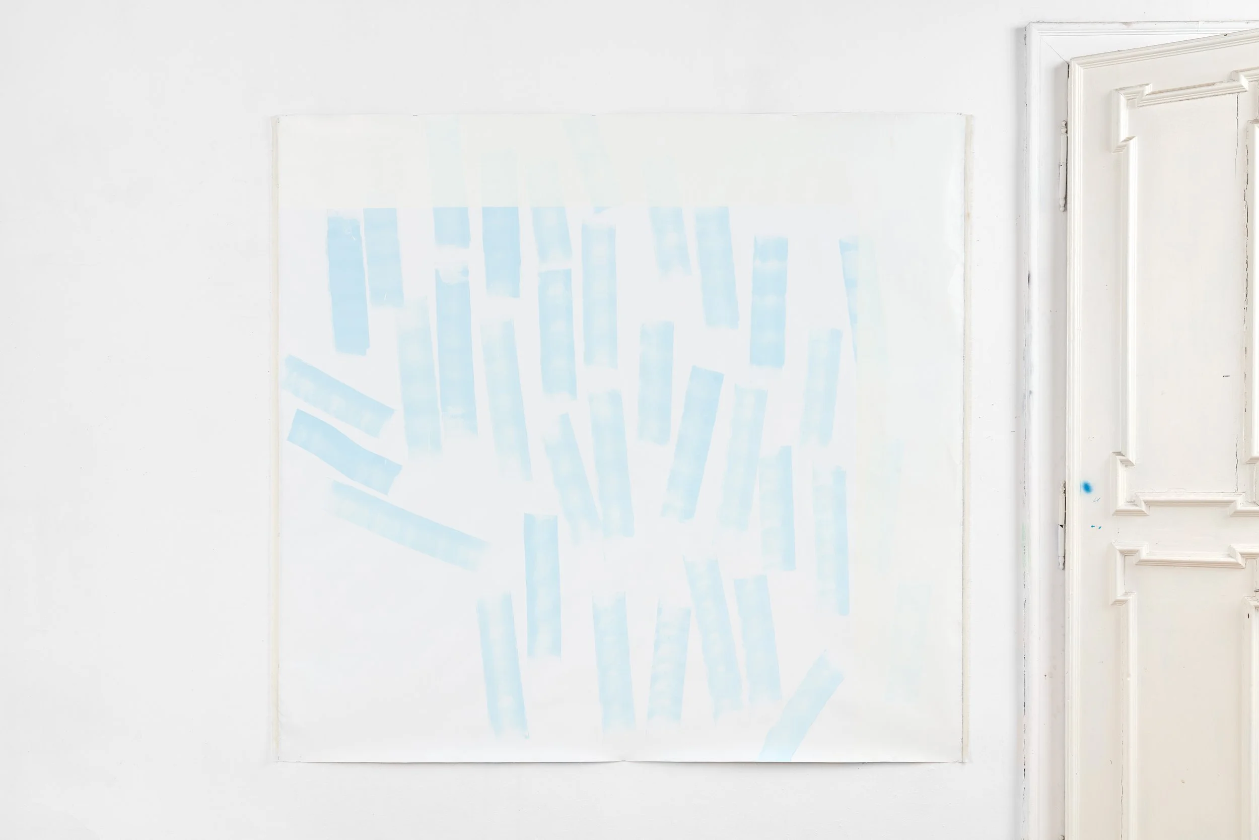 Blue-Painting / Oil on canvas, 199 x 211 cm / 2025 / Photographed in the studio by Dávid Bíró