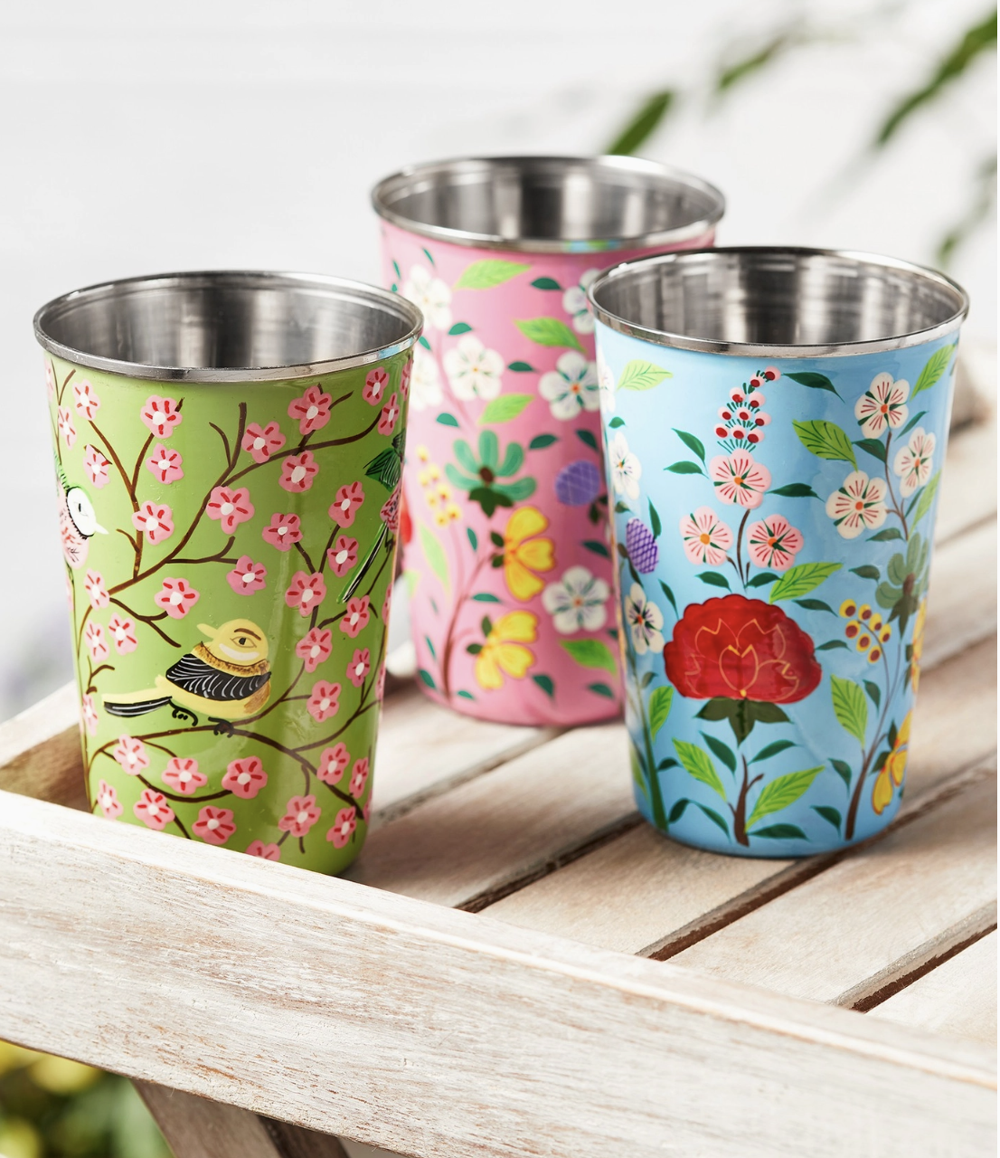 Sanasar Hand Painted Enamel Tumbler