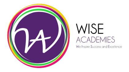 Logo of WISE Academies featuring stylized initials inside colorful rings and the text "WISE Academies."
