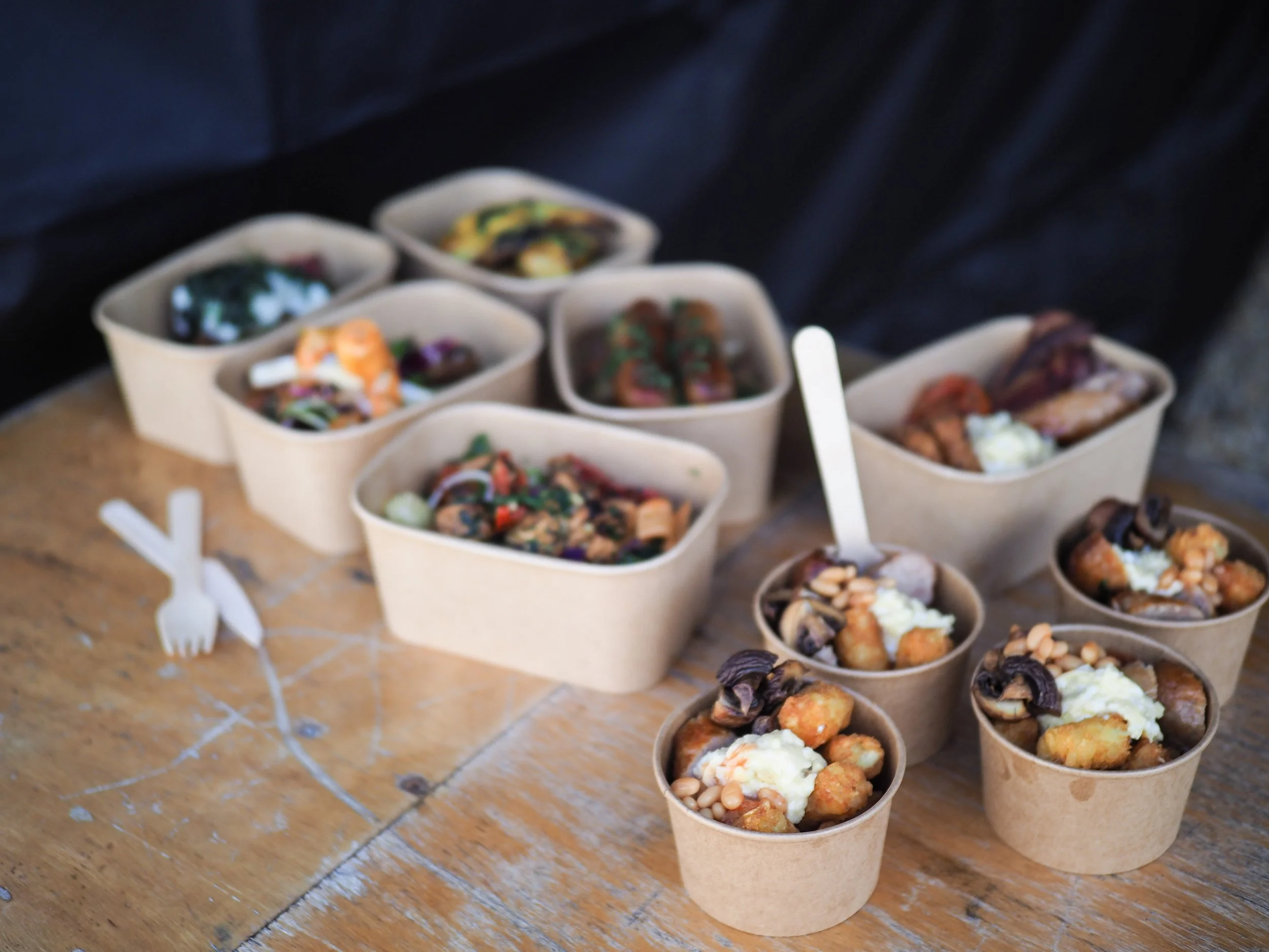 Hot Rocket catering table
