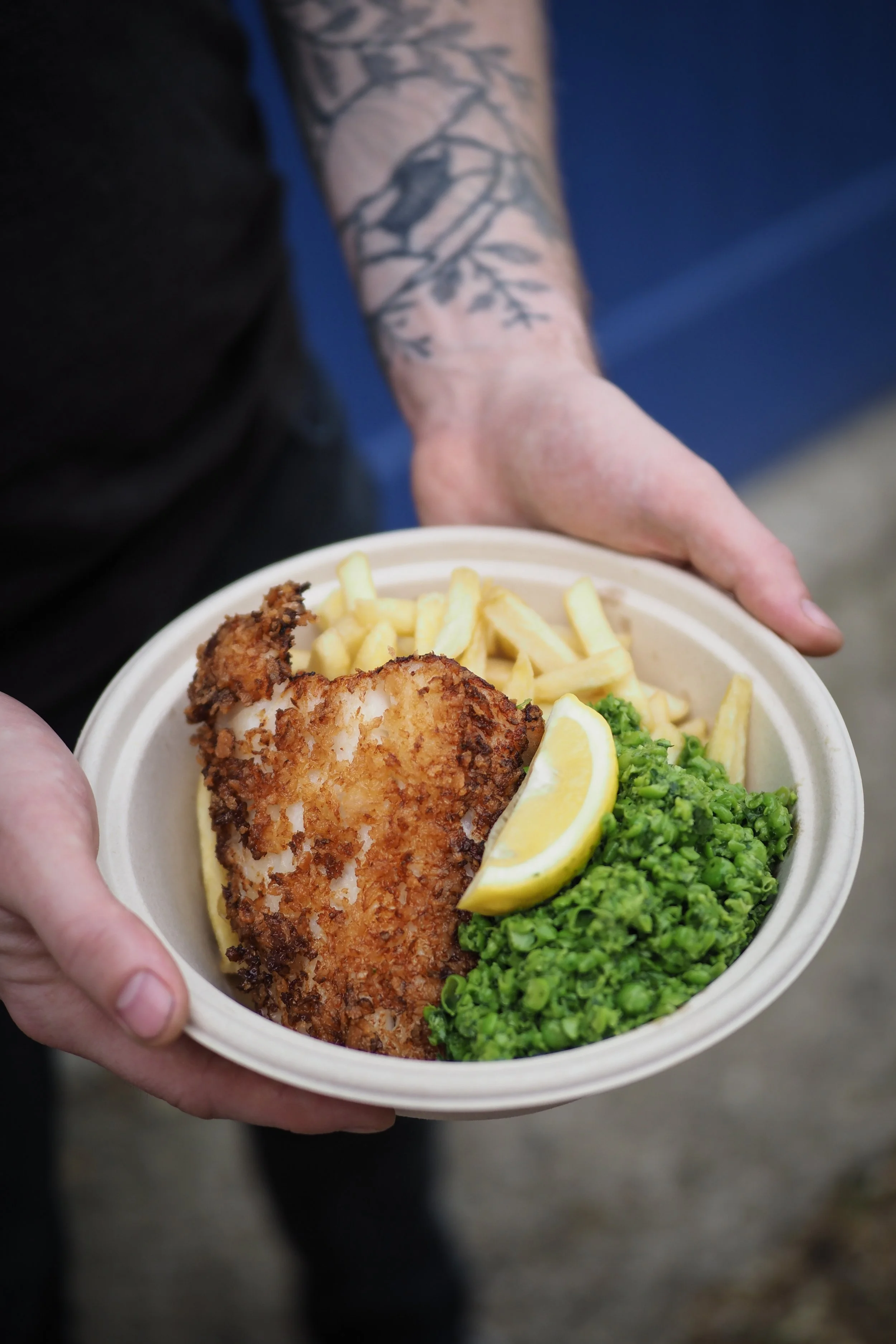 fish and chips from hot rocket