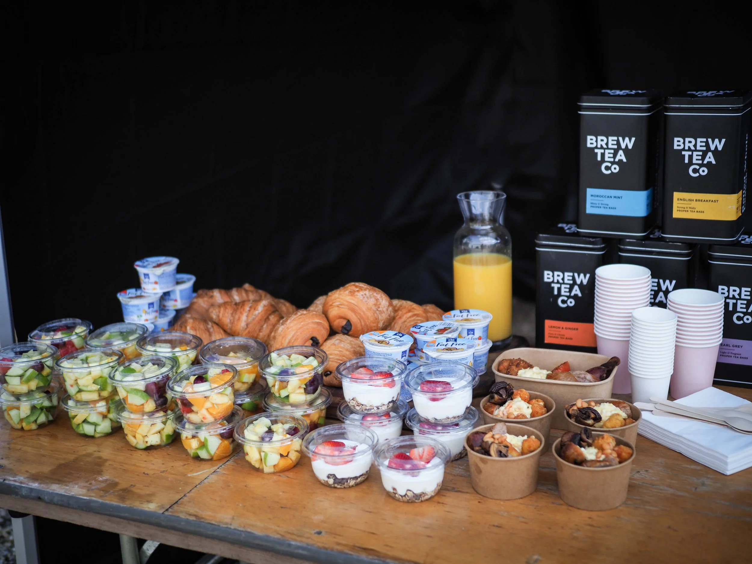 continental or cooked breakfast options