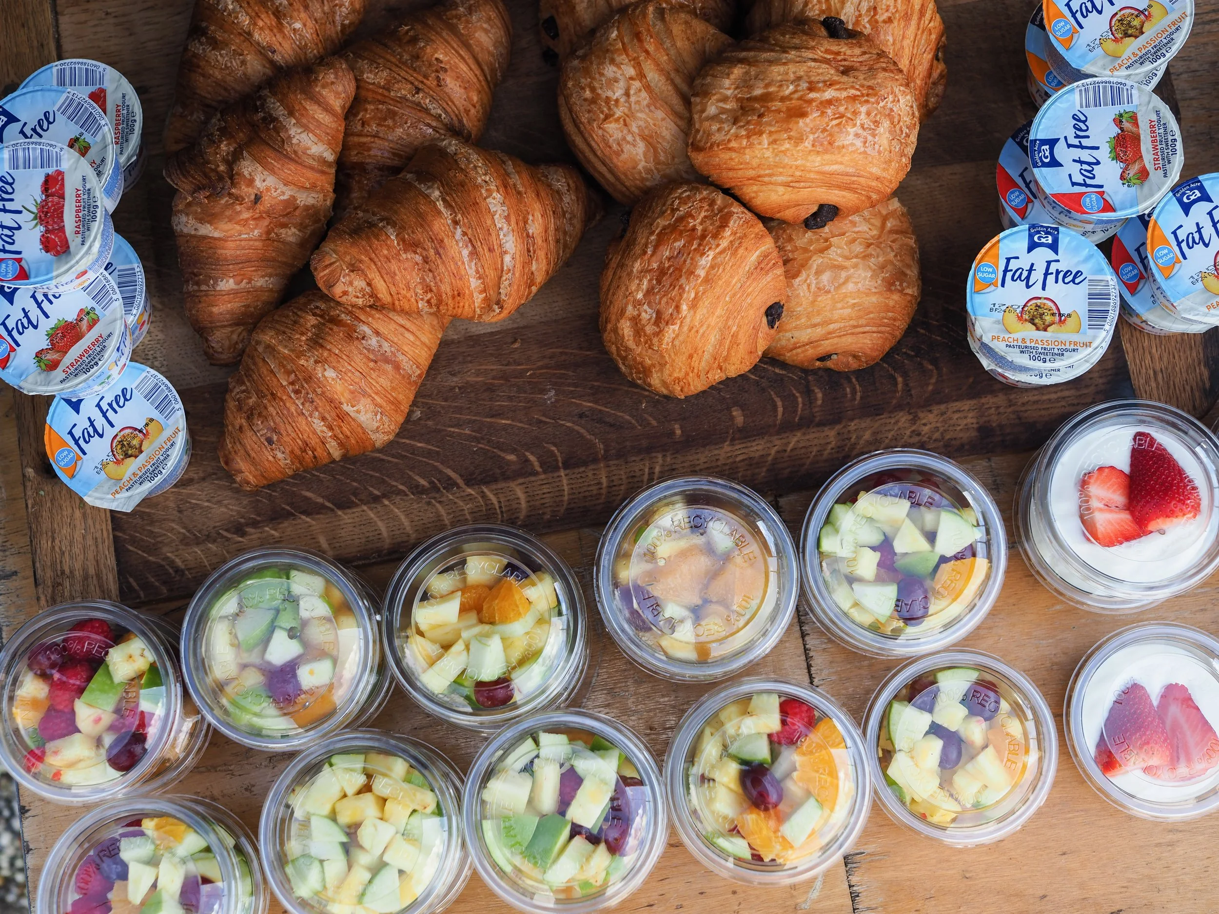 Breakfast food ready to go