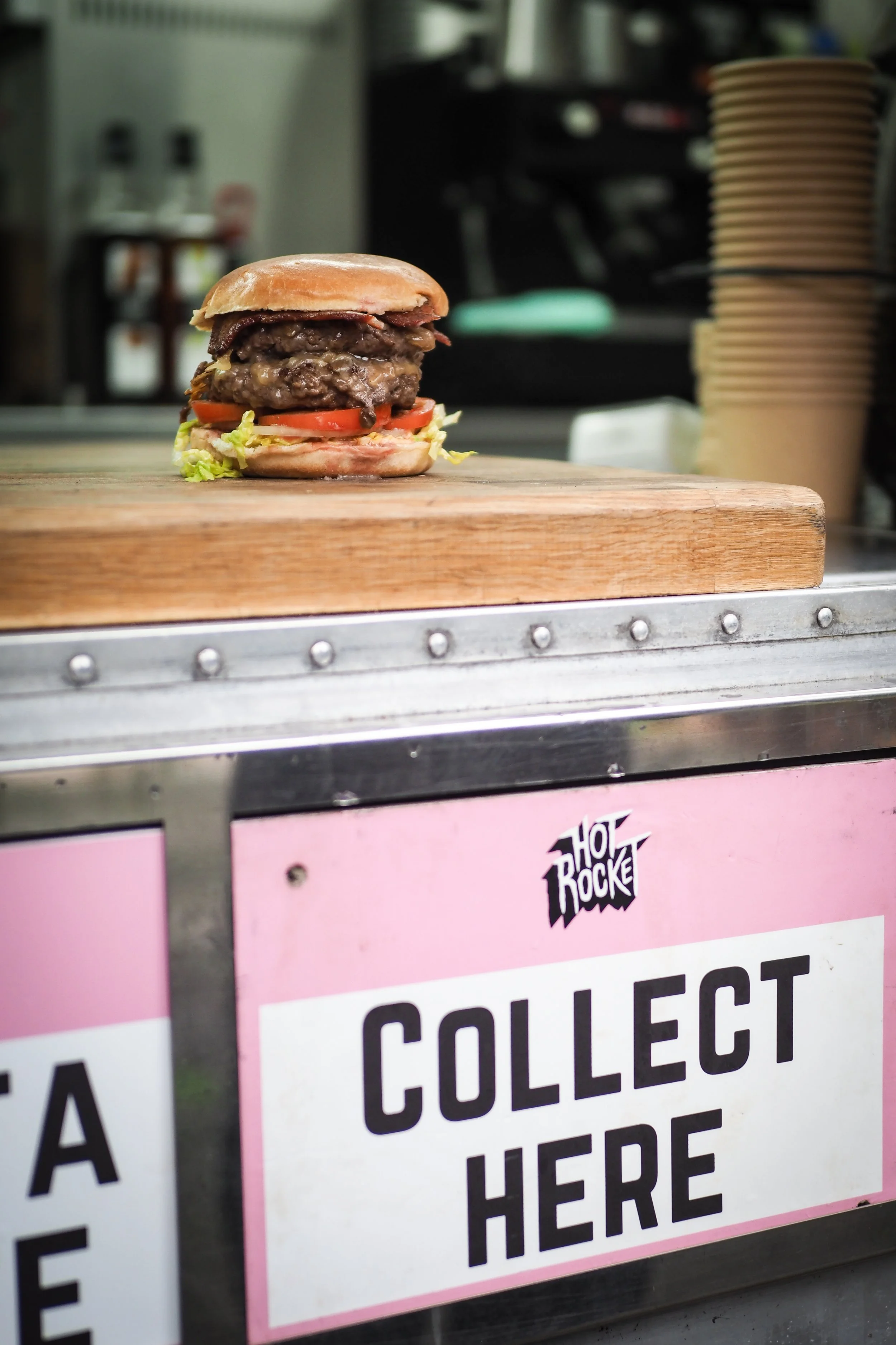 food served fresh from the hot rocket van