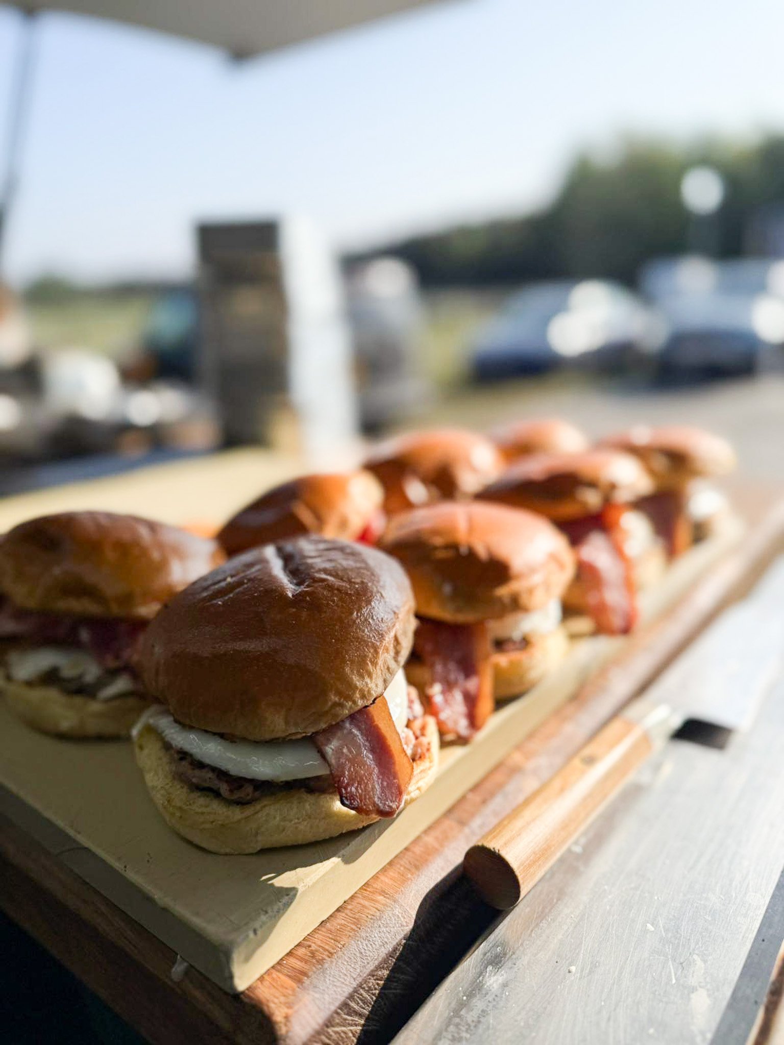 burgers for a busy film set 