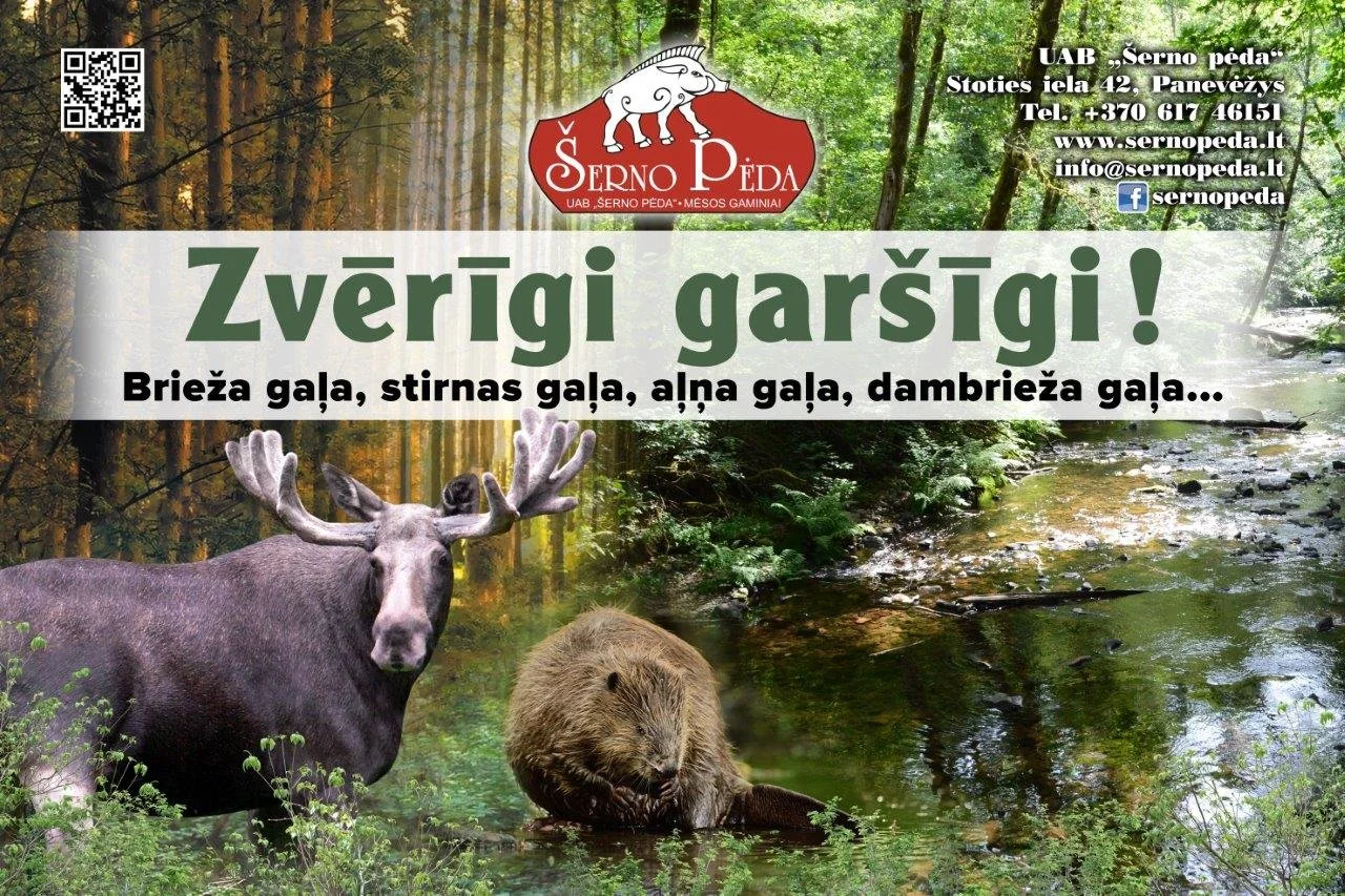 🔔Ko sastapsiet Baltijā lielākajā 3 dienu Ziemassvētku tirdziņā (www.balticexpo.lv)?
Iepazīstinām ar mūsu gadatirgus dalībniekiem:⁣⁣

@serno_peda_lt stāsta vairāk par sevi:
&quot;Medījumu produkti no stirnas, brieža, aļņa, dambrieža un liellopa gaļas