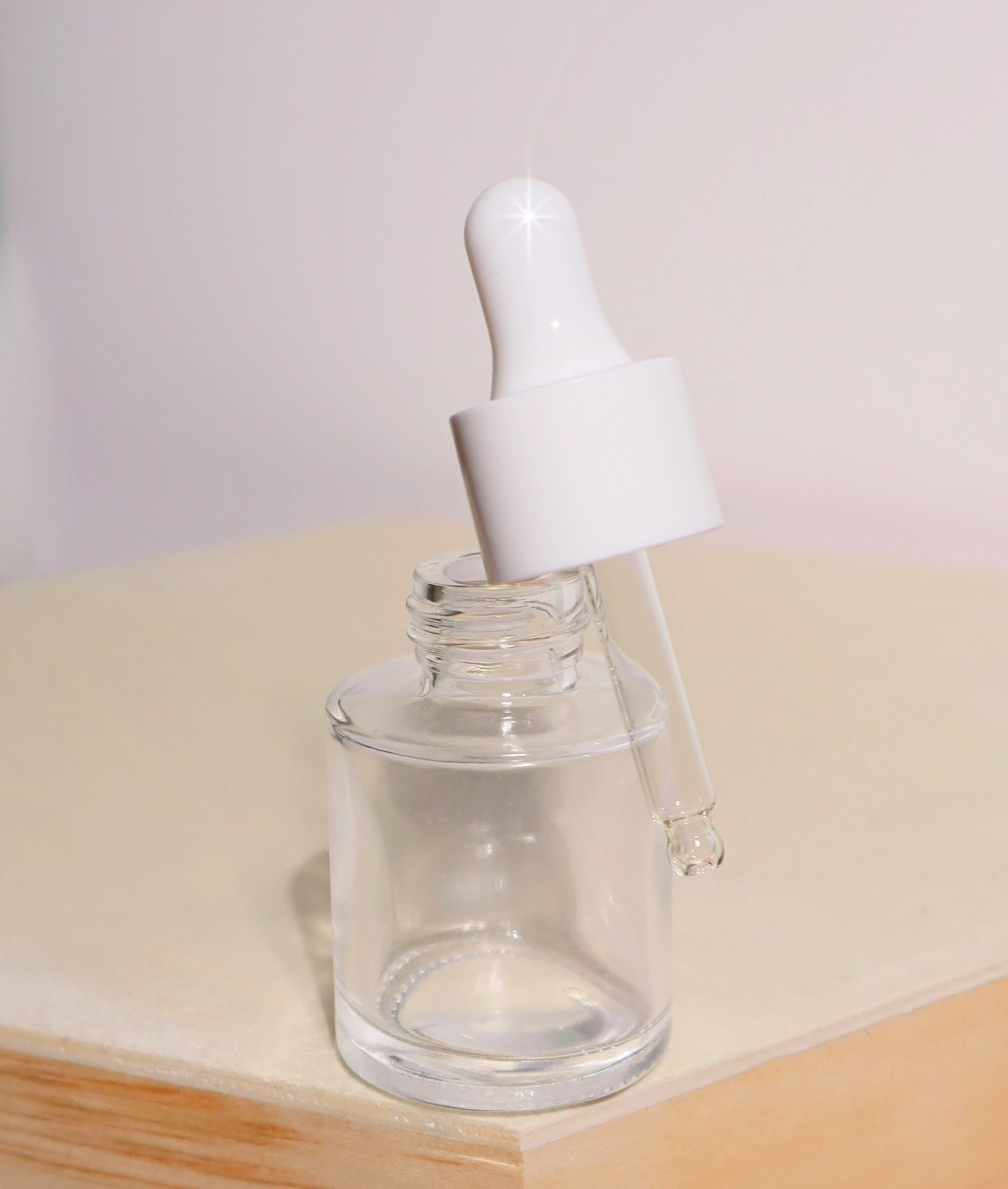 125007B - Frosted Glass Dropper Bottles + White Ring (50% PCR