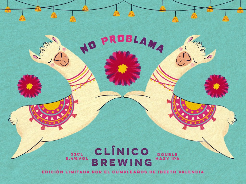 No ProbLama/ Beer Label