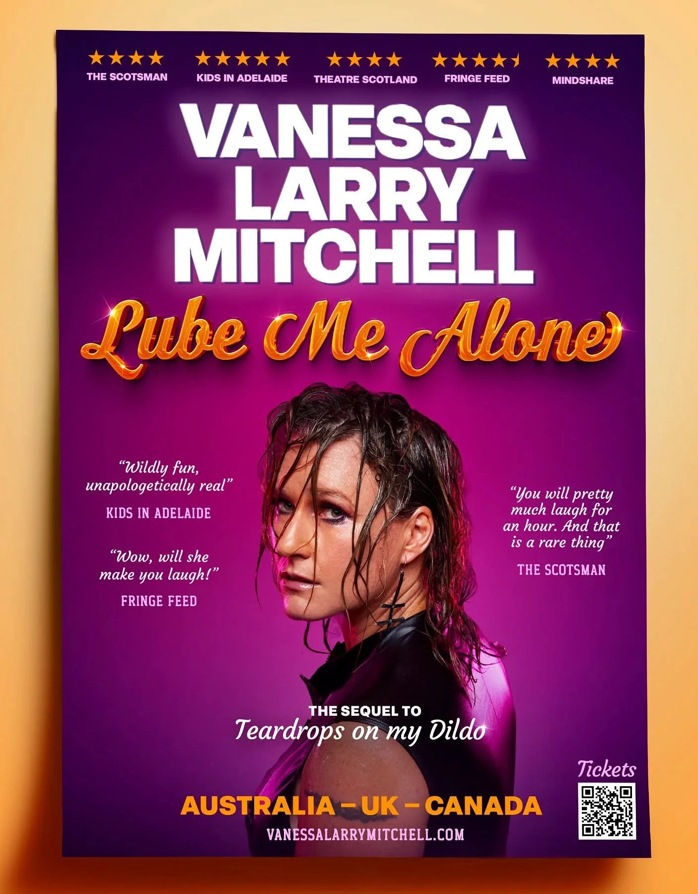 A title you won't forget&hellip;

Loved working with @larrylaughsloud on this poster design for her new show Lube Me Alone, the follow up to her hit show Teardrops on my Dildo. I love my job 😂

Can&rsquo;t wait to see it when she hits the UK!

#Post