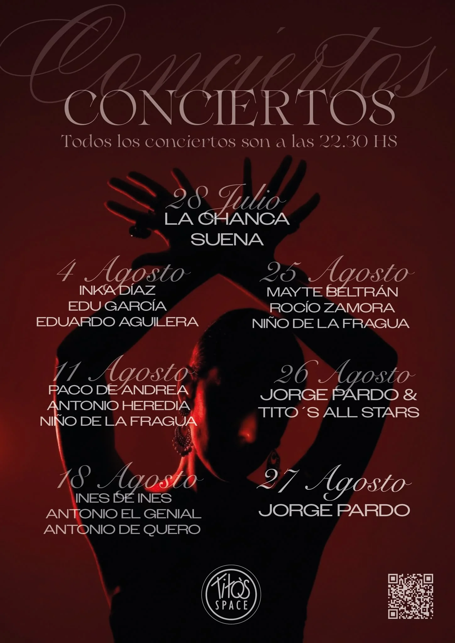 CONCIERTOS AGOSTO SPACE