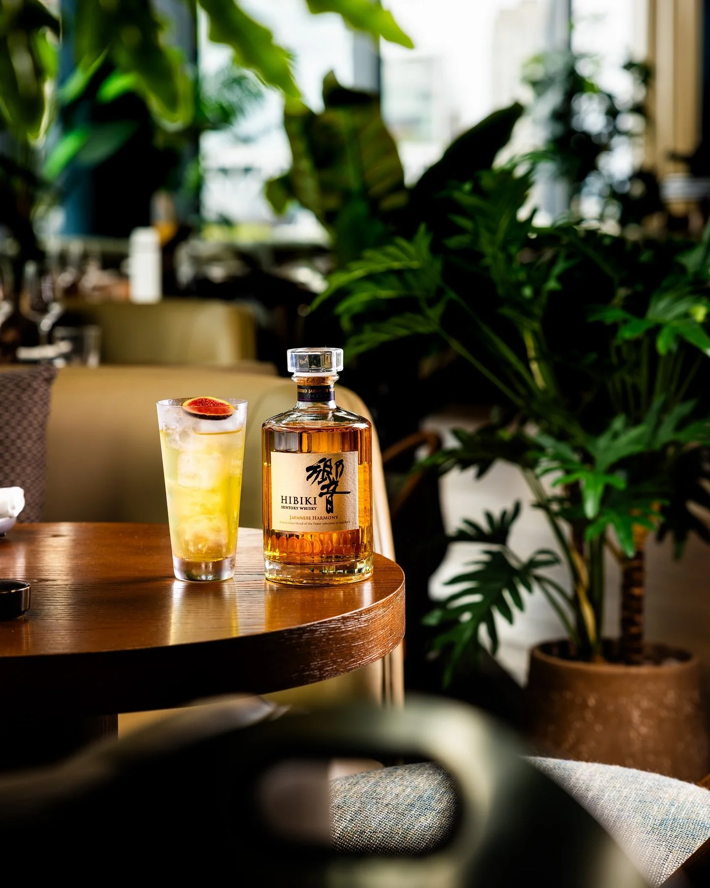 Meet the Green Fig Leaf Highball ⛩️

Hibiki Harmony whisky infused with sencha, lifted with white cacao and fig leaf soda. Like an autumn garden in a cocktail glass.

This October, the Grand Sumo Tournament returns to the Royal Albert Hall for the fi