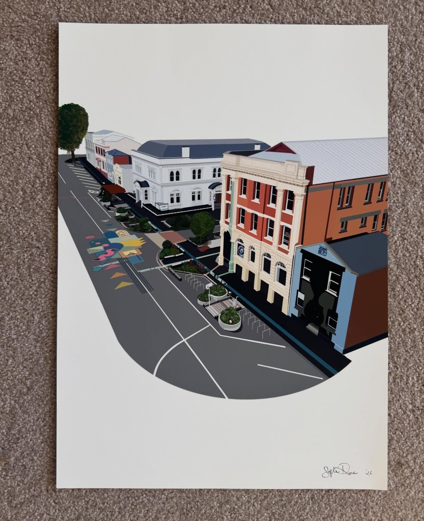 Wee bit of Whanganui from @sophi_roar 

New works from @zenicamjm and @sophiroar have been brought in to replace some of the pieces that have made their way up to Tāmaki Makaurau during @openstudios.whanganui 2026

&ldquo;Drews Ave, Whanganui&rdquo; 
