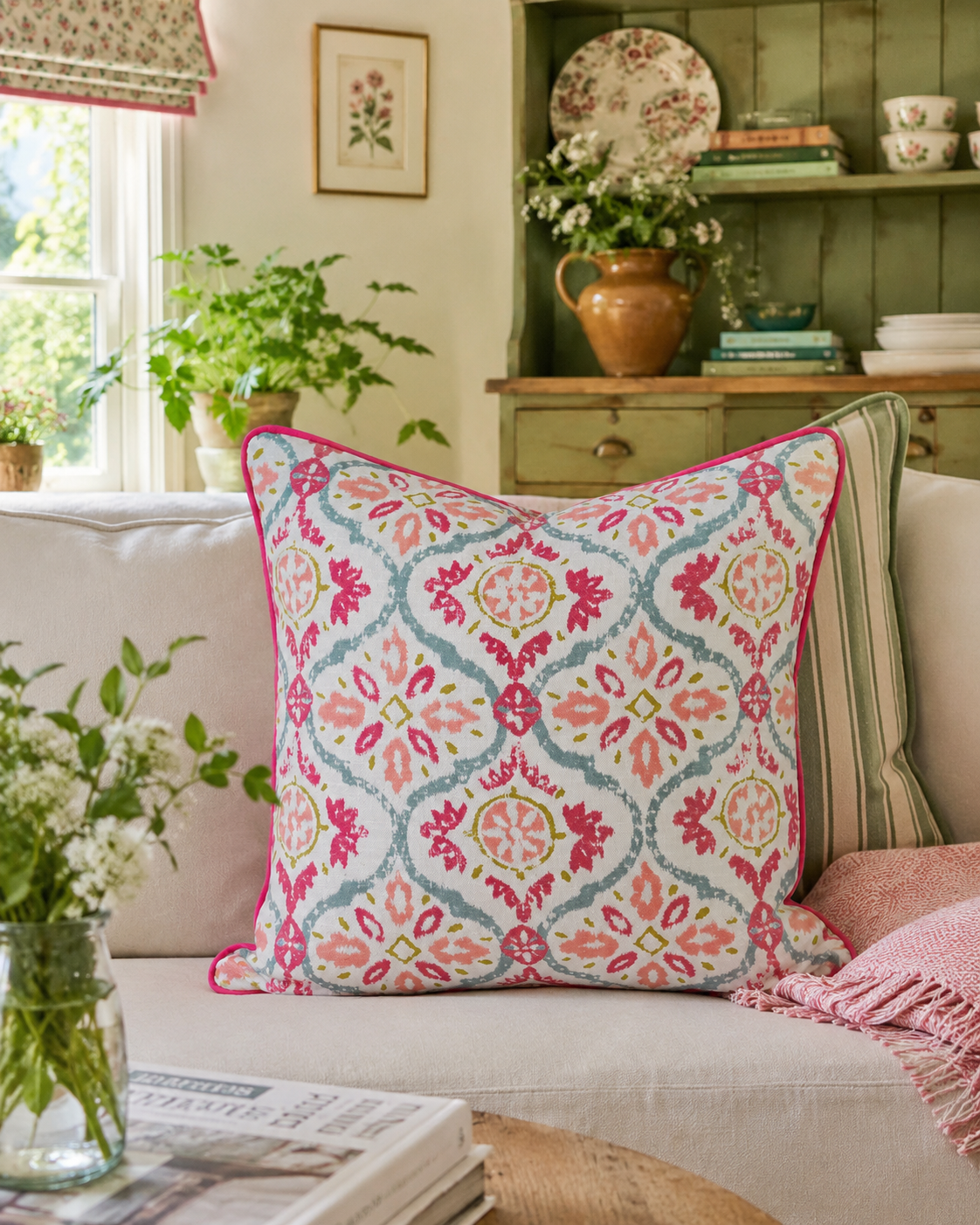 Jane Churchill 'Haven' Cushion  (50cm x 50cm)