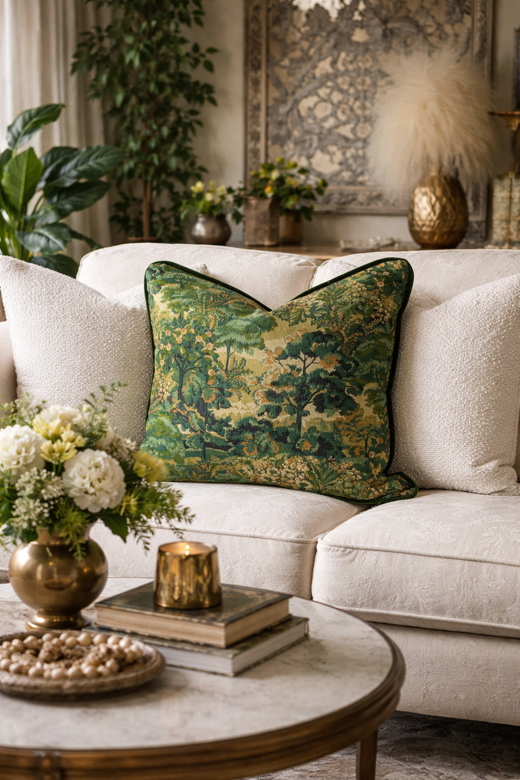 Blendworth Alder & Designers Guild Varese Velvet  Cushion – 50cm x 50cm