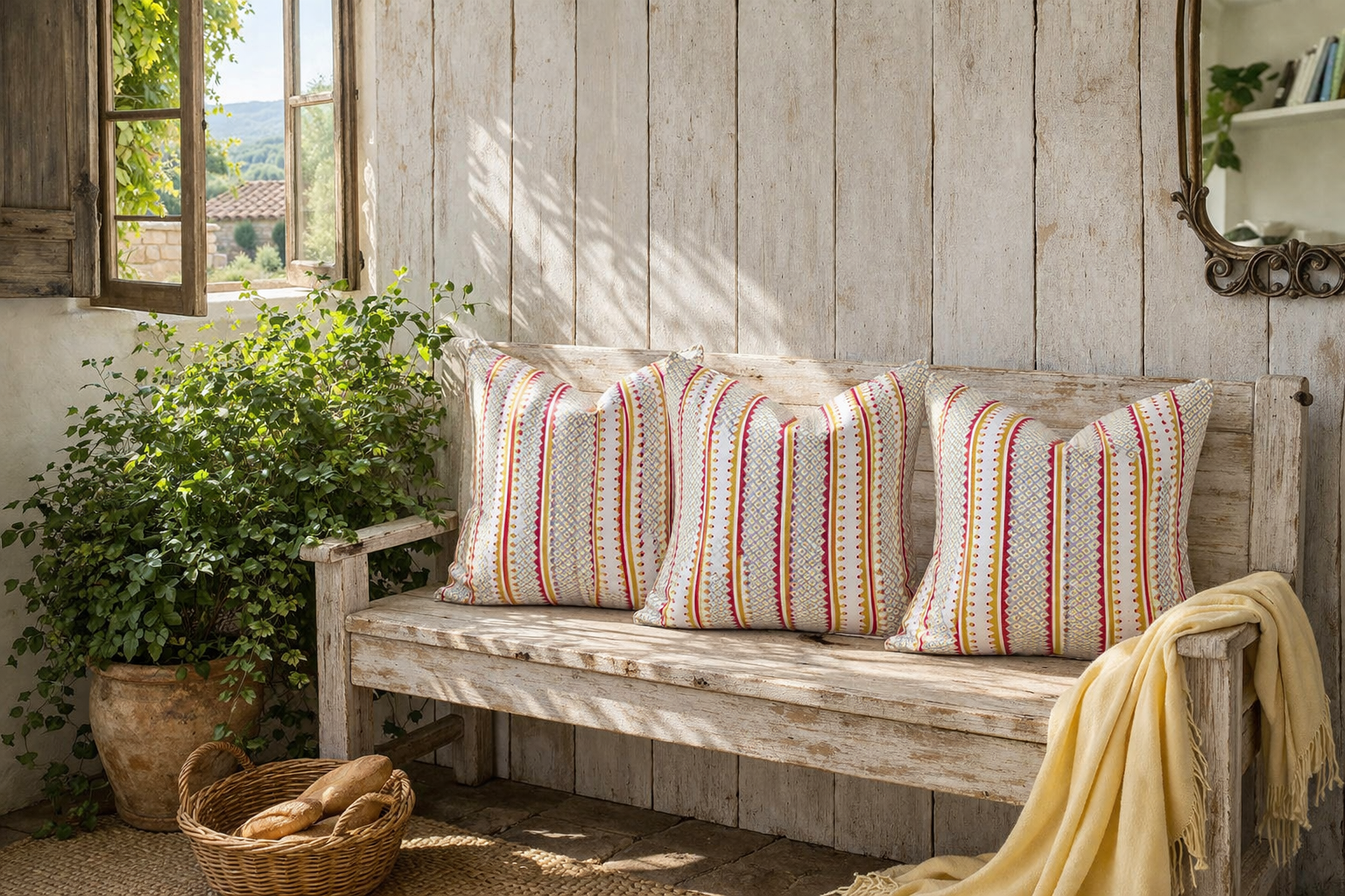 Celia Birtwell - Rialto Circus Piped & Zipped Cushion (50cm x 50cm)