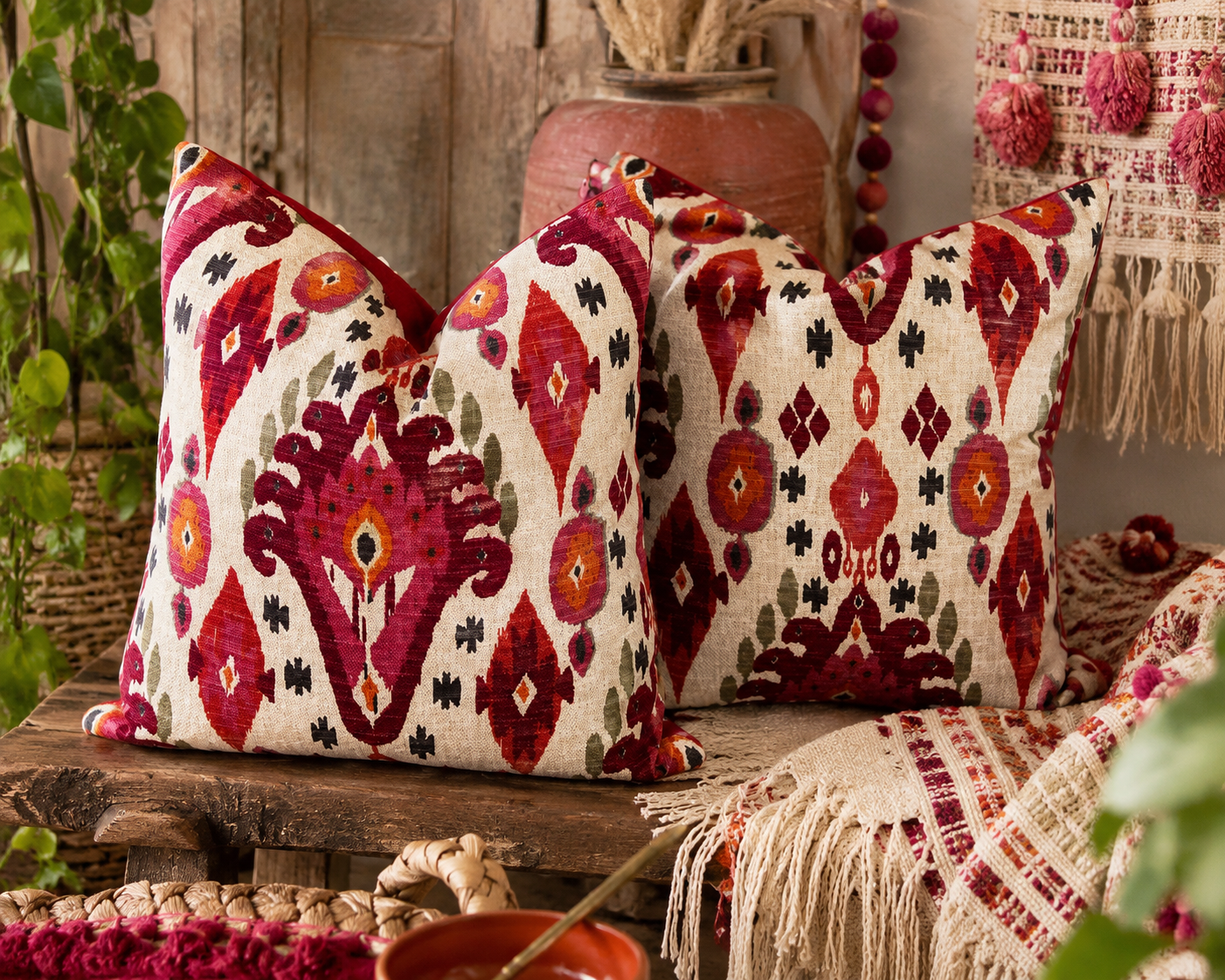 iLiv Boho Begonia cushion (50cm x 50cm)