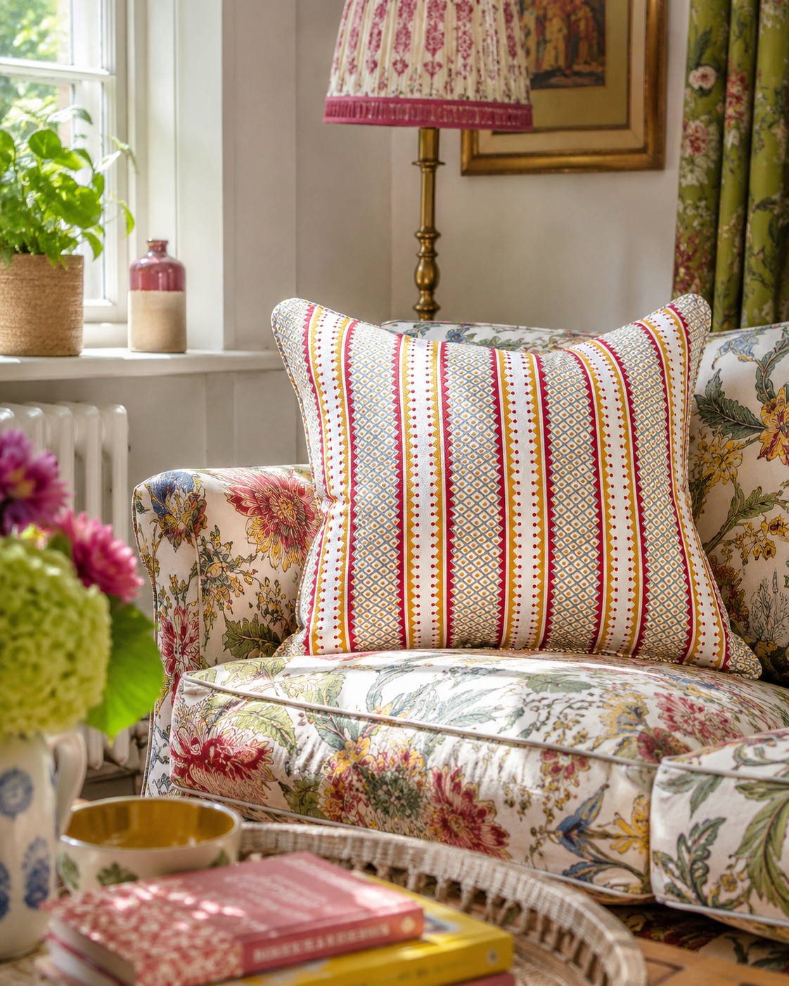 Celia Birtwell - Rialto Circus Piped & Zipped Cushion (50cm x 50cm)