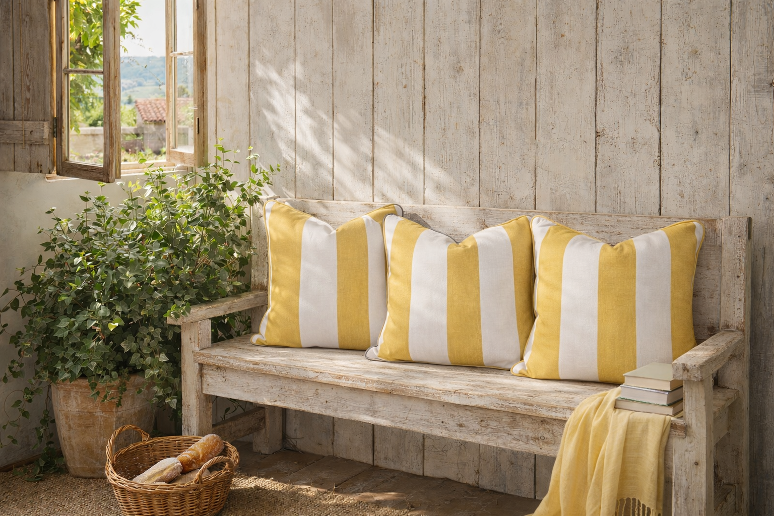 ROMO Eston Sunflower Piped cushion (50cm x 50cm)